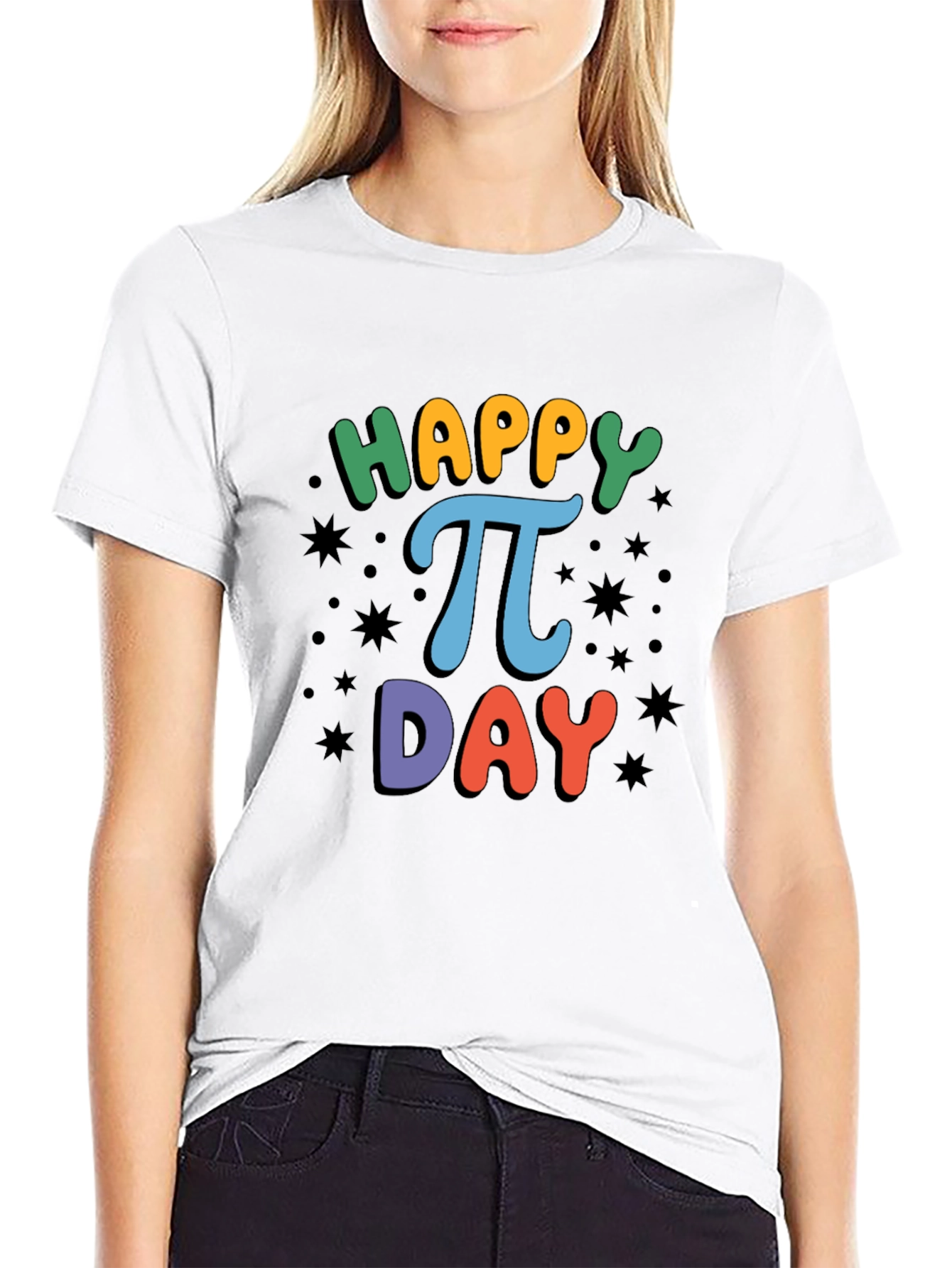 Happy Pi Day T-Shirt Black Cotton Unisex