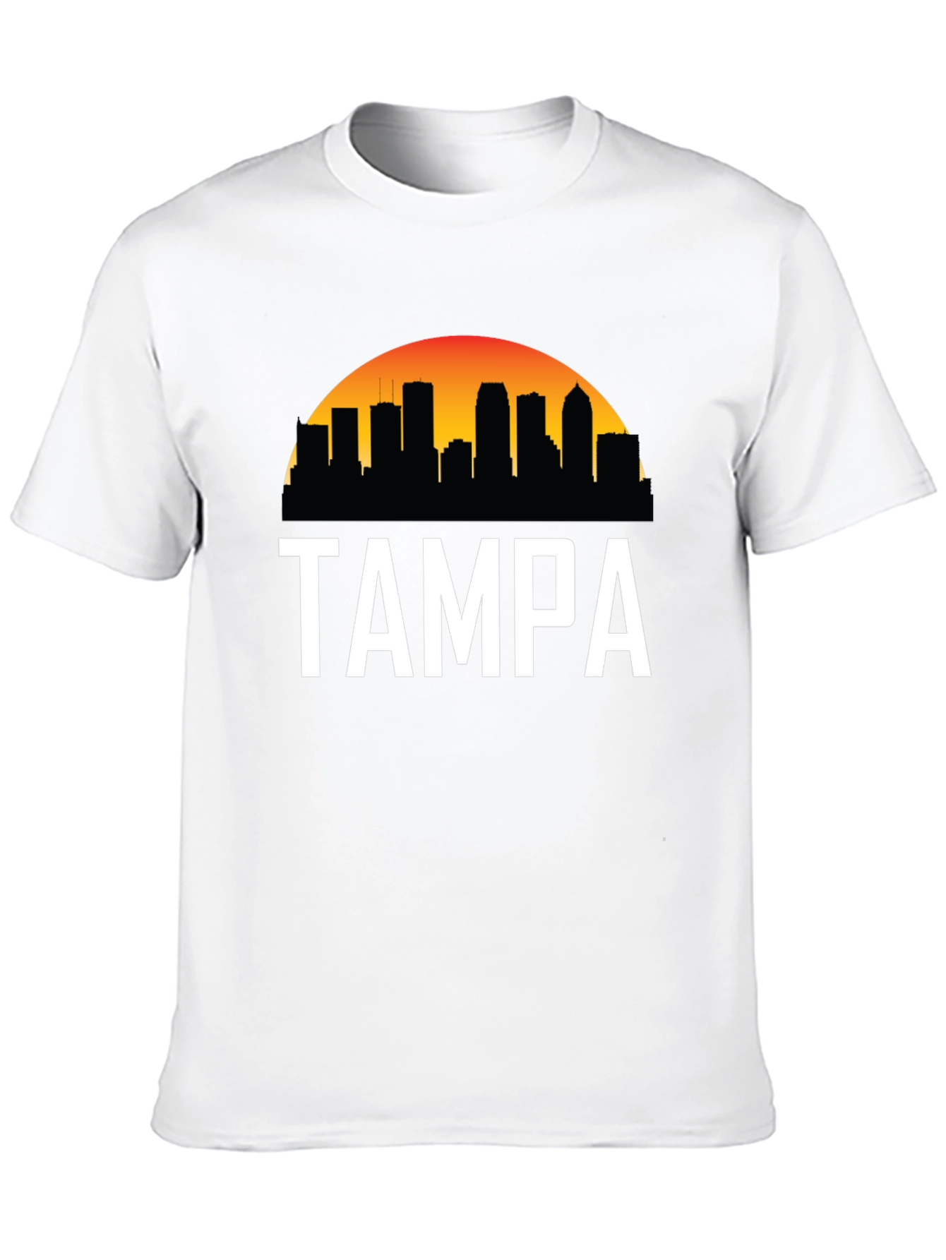 Tampa Skyline Graphic Tee - City Pride Black T-Shirt