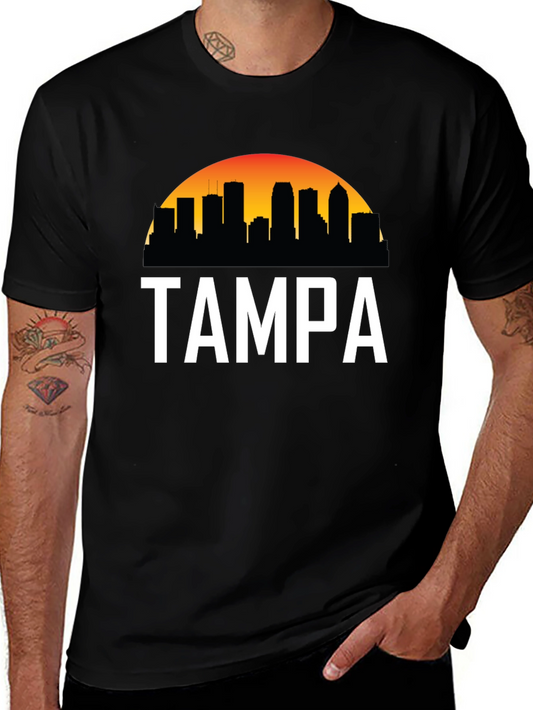 Tampa Skyline Graphic Tee - City Pride Black T-Shirt