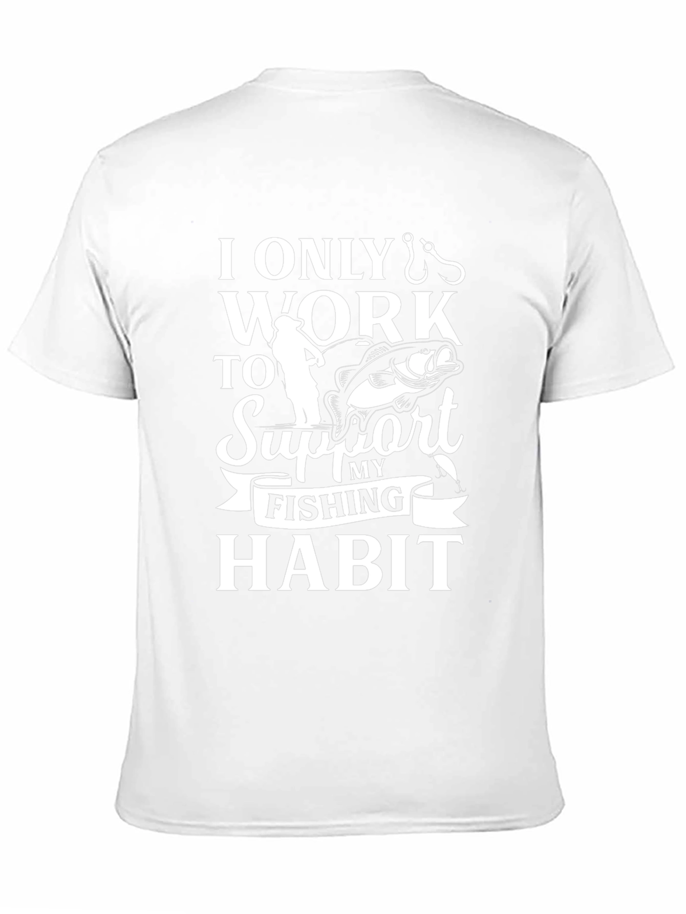 Fishing Habit Graphic Tee - Mens Black T-Shirt