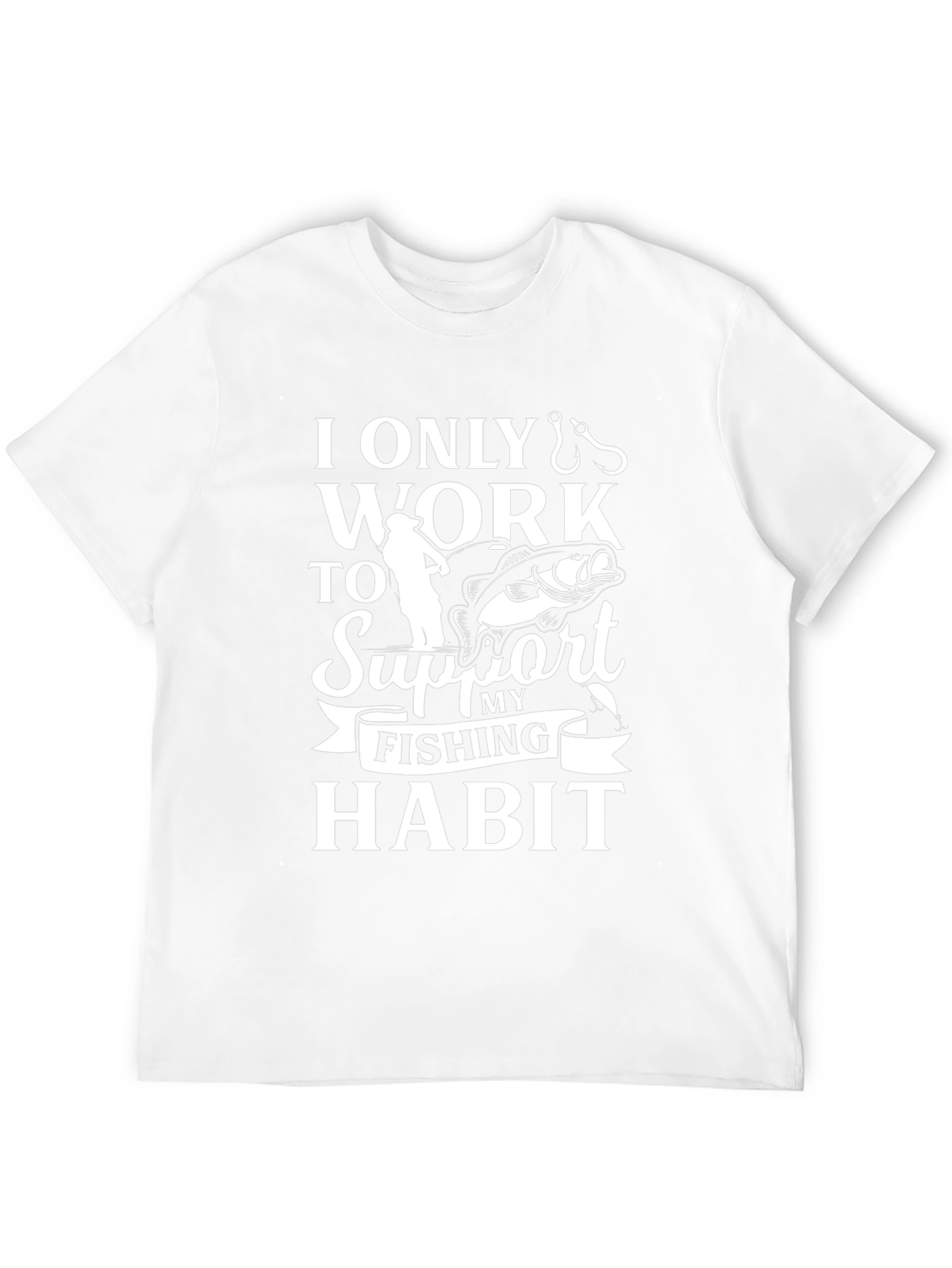 Fishing Habit Graphic Tee - Mens Black T-Shirt