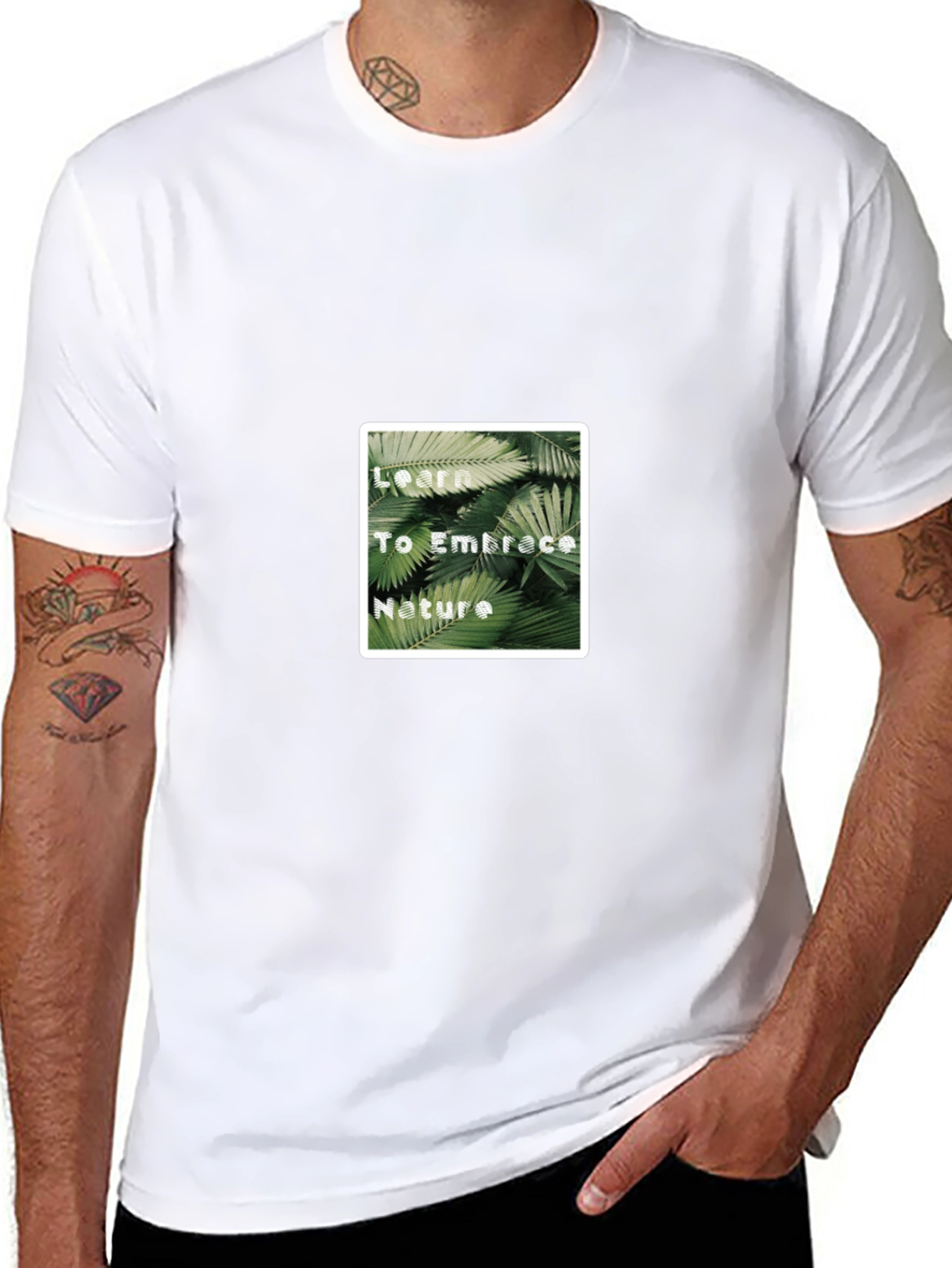 Nature Embrace Black T-Shirt