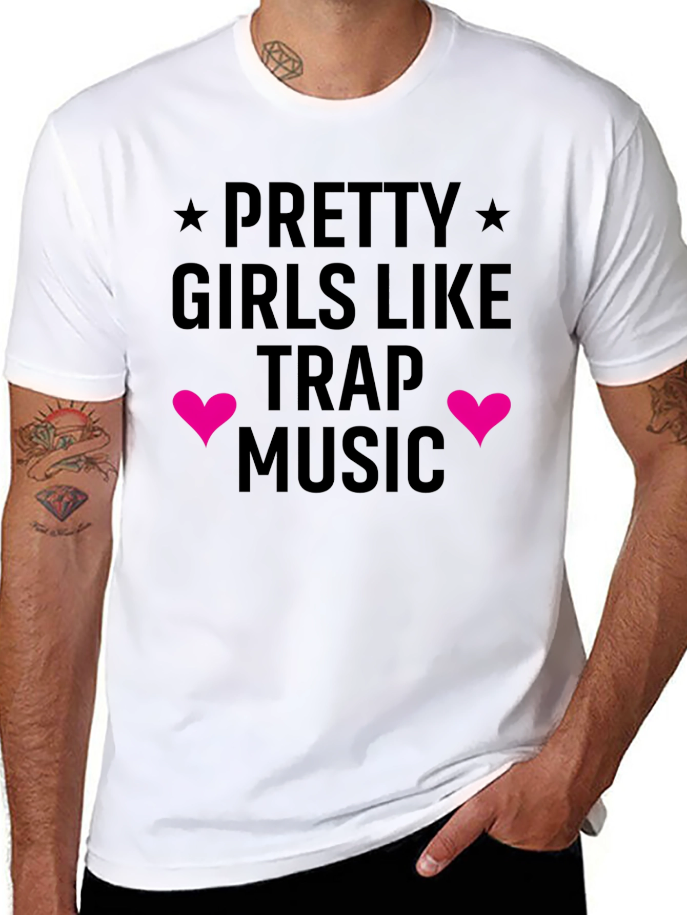 Pretty Girls Like Trap Music Graphic Tee
