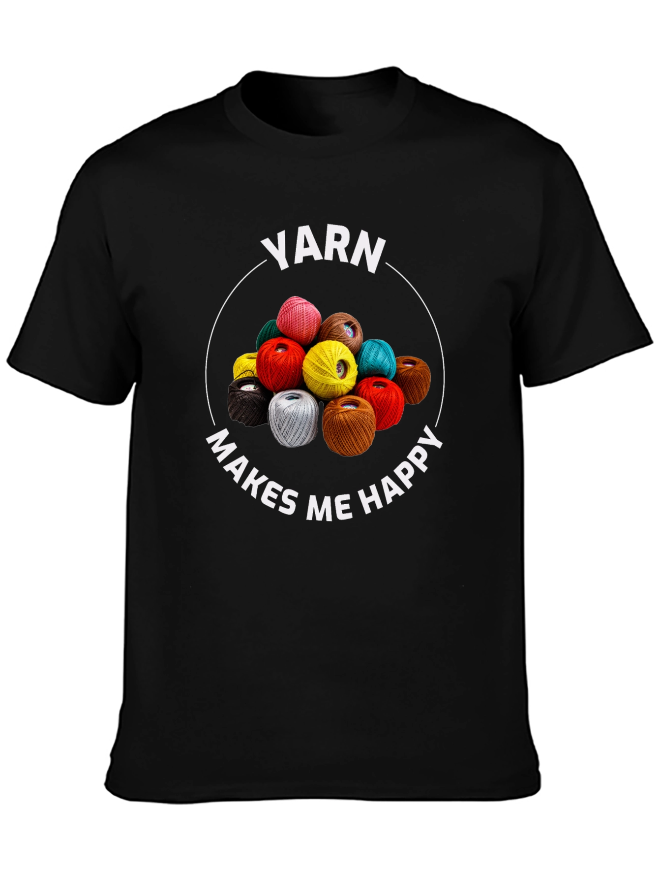 Yarn Makes Me Happy Graphic Tee