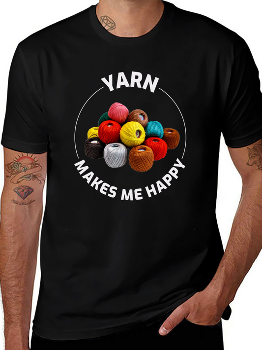 Yarn Makes Me Happy Graphic Tee