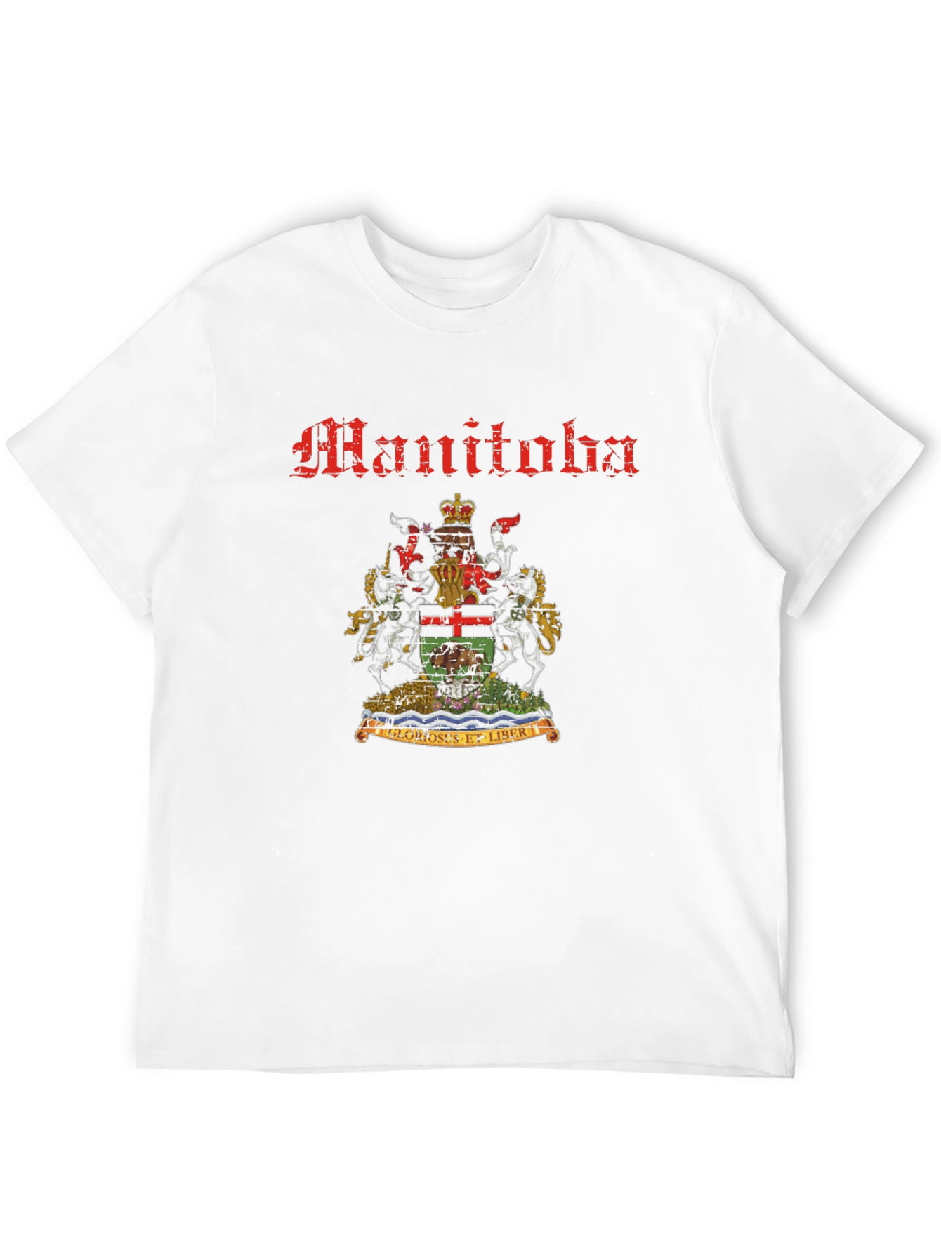Manitoba Coat of Arms Black T-Shirt