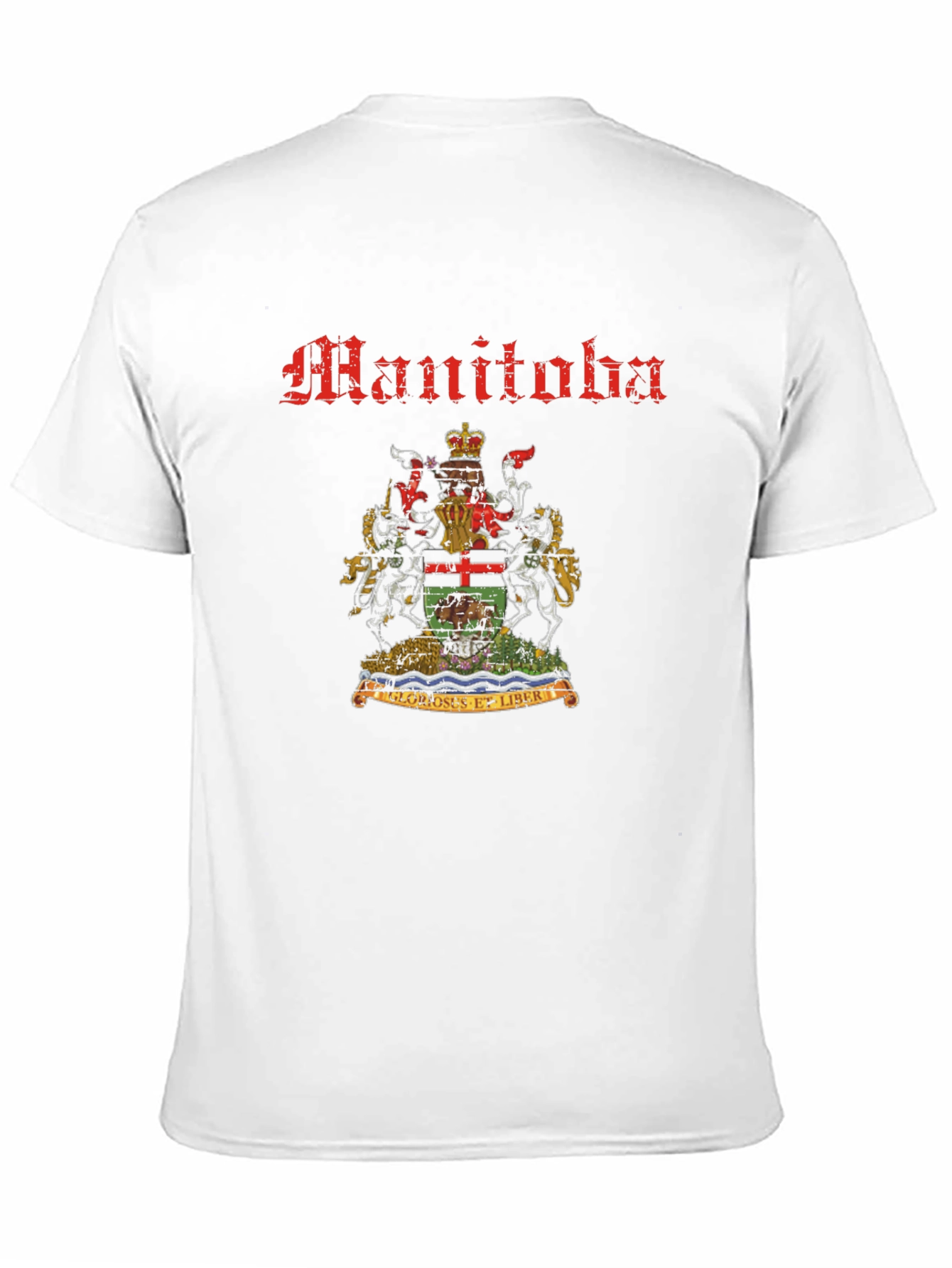 Manitoba Coat of Arms Black T-Shirt