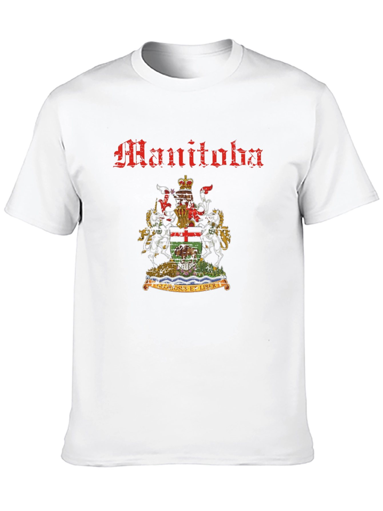 Manitoba Coat of Arms Black T-Shirt