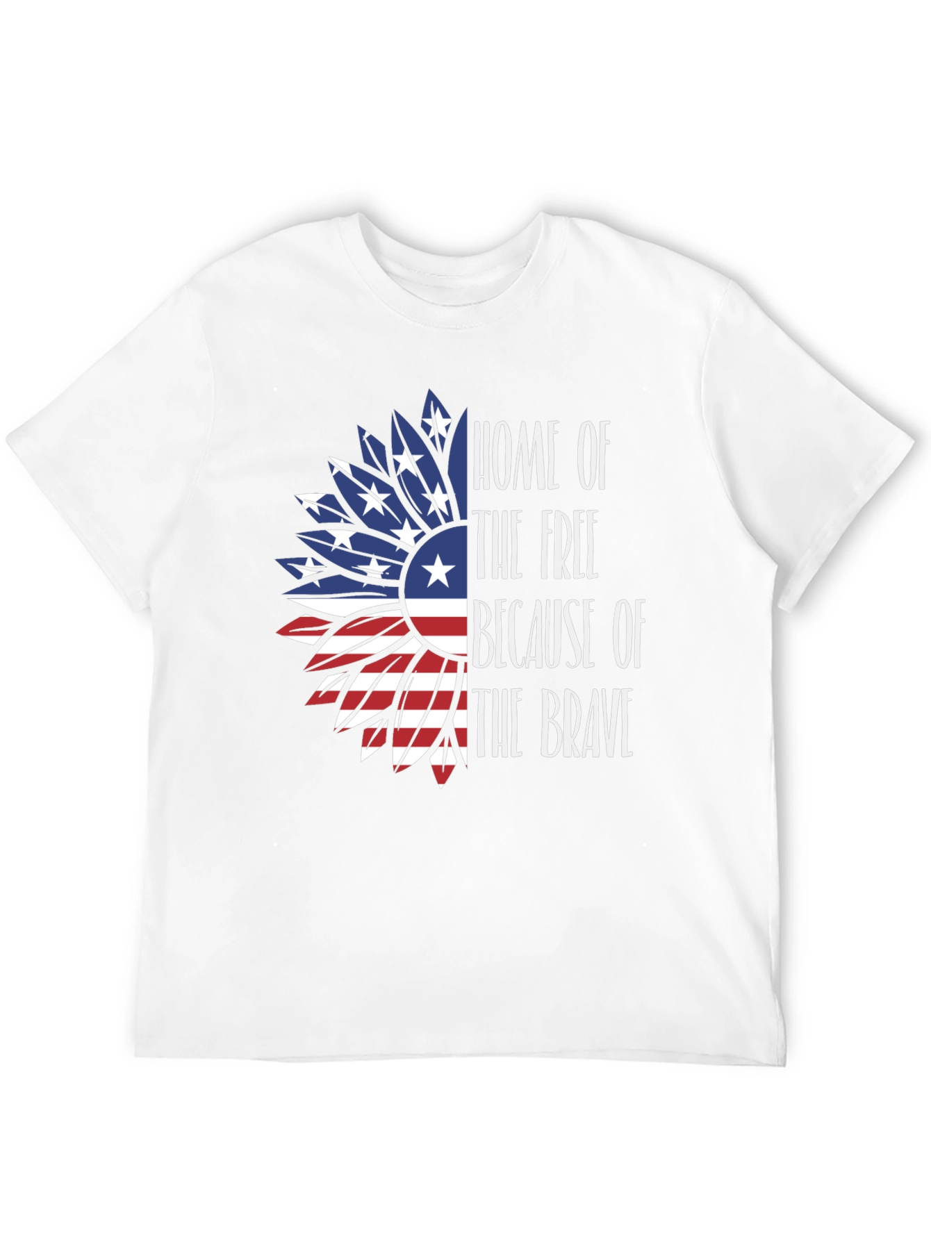 Patriotic Sunflower Graphic T-Shirt