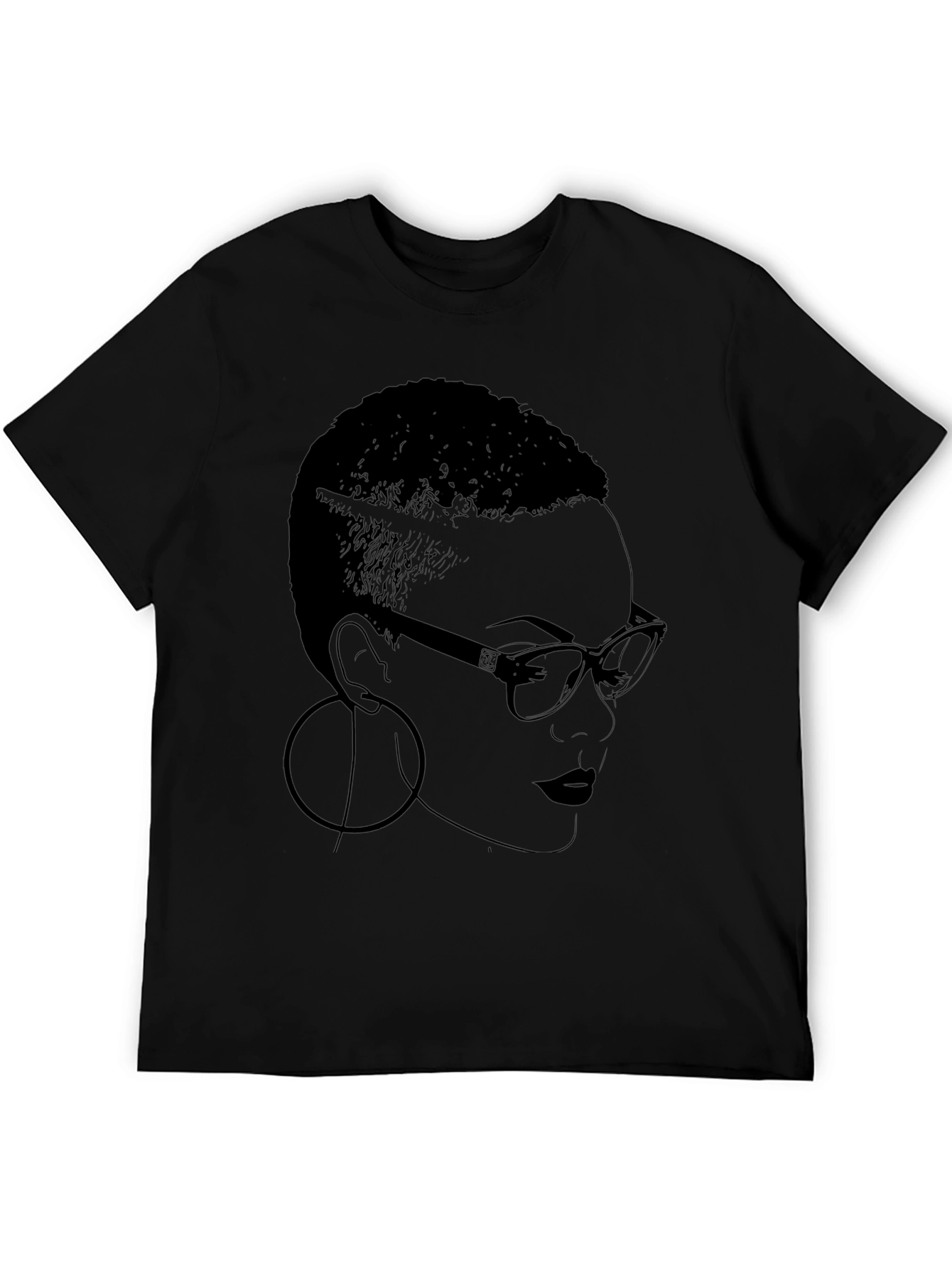 Bold Graphic Tee - Woman with Glasses
