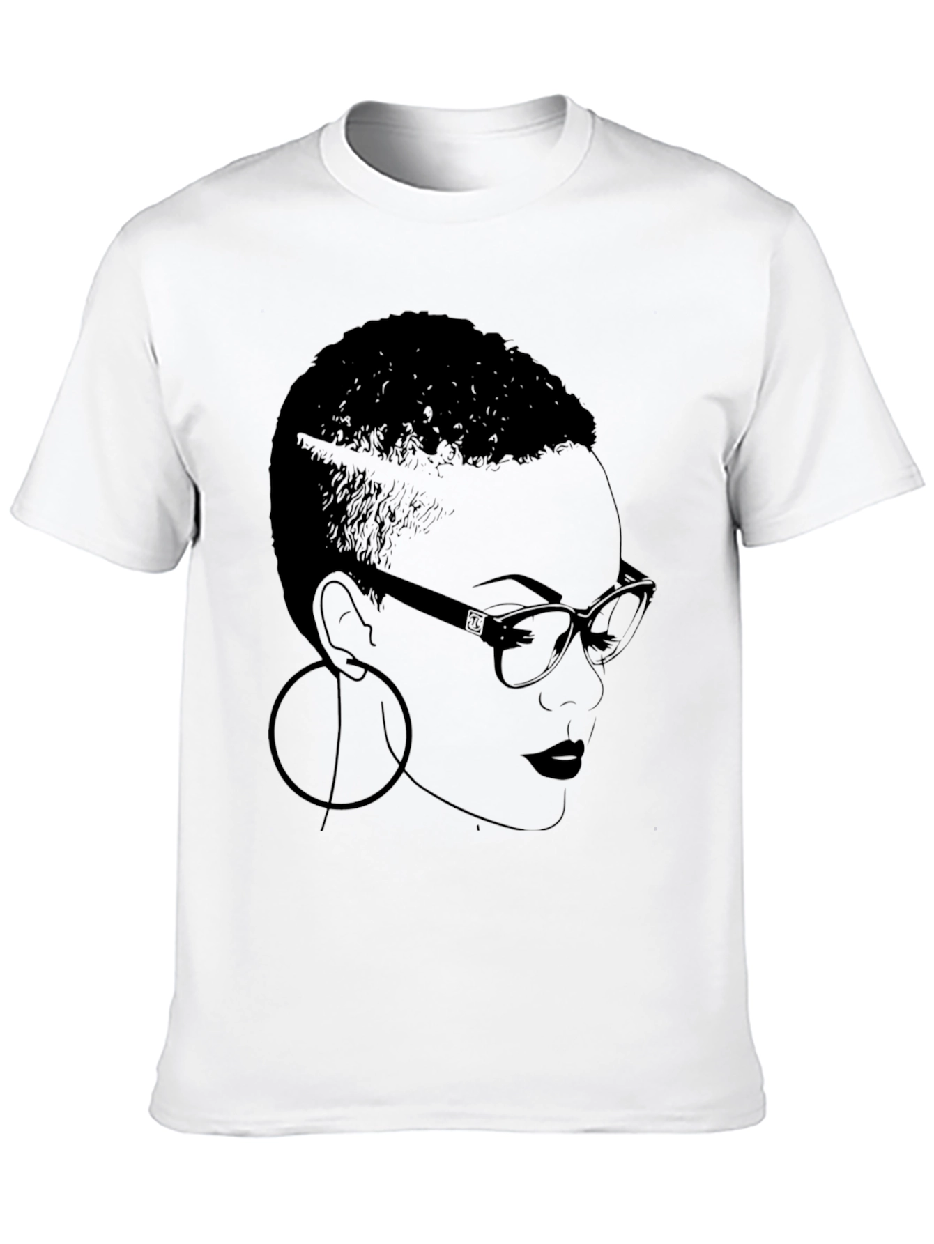 Bold Graphic Tee - Woman with Glasses