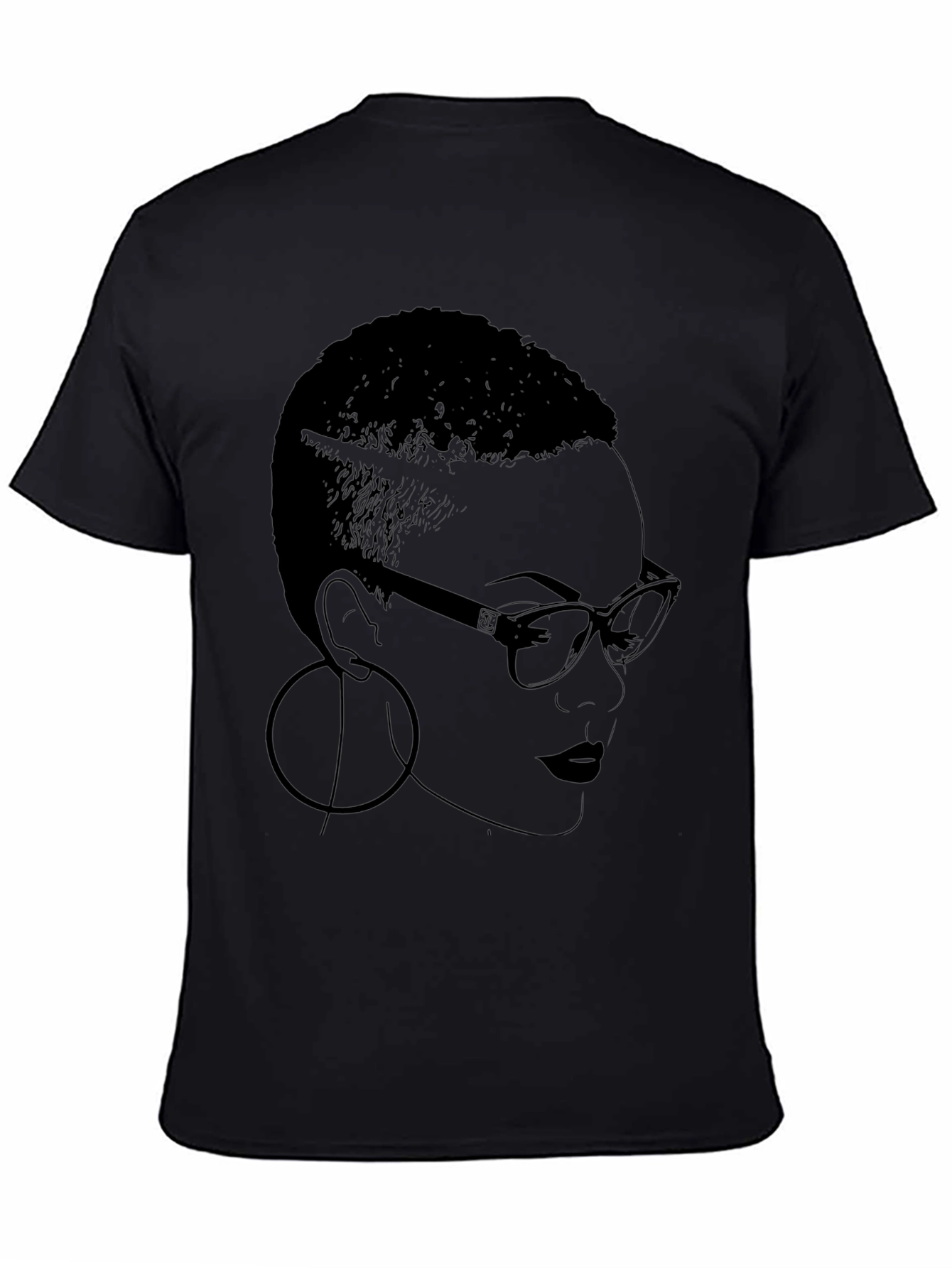 Bold Graphic Tee - Woman with Glasses