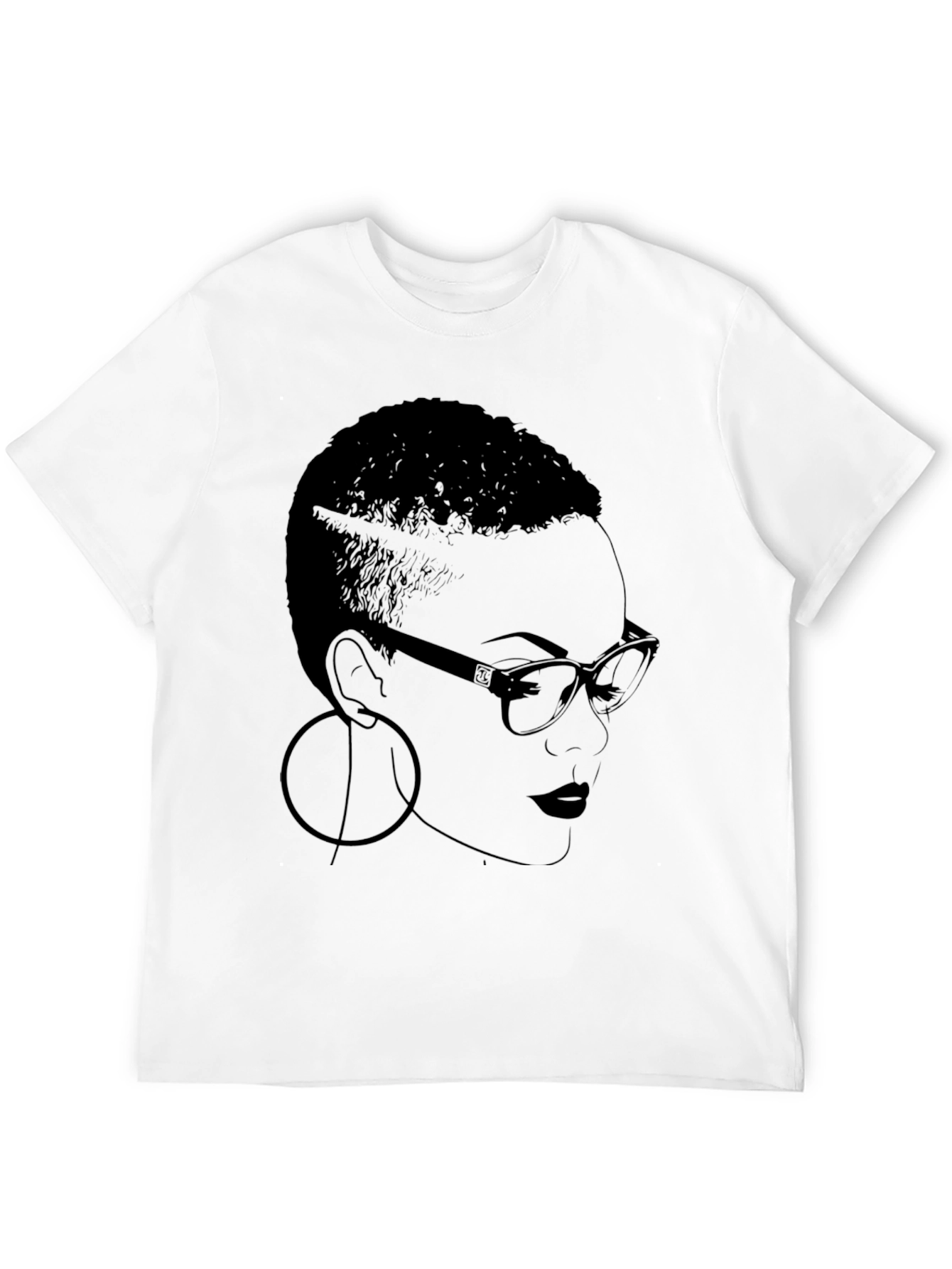Bold Graphic Tee - Woman with Glasses