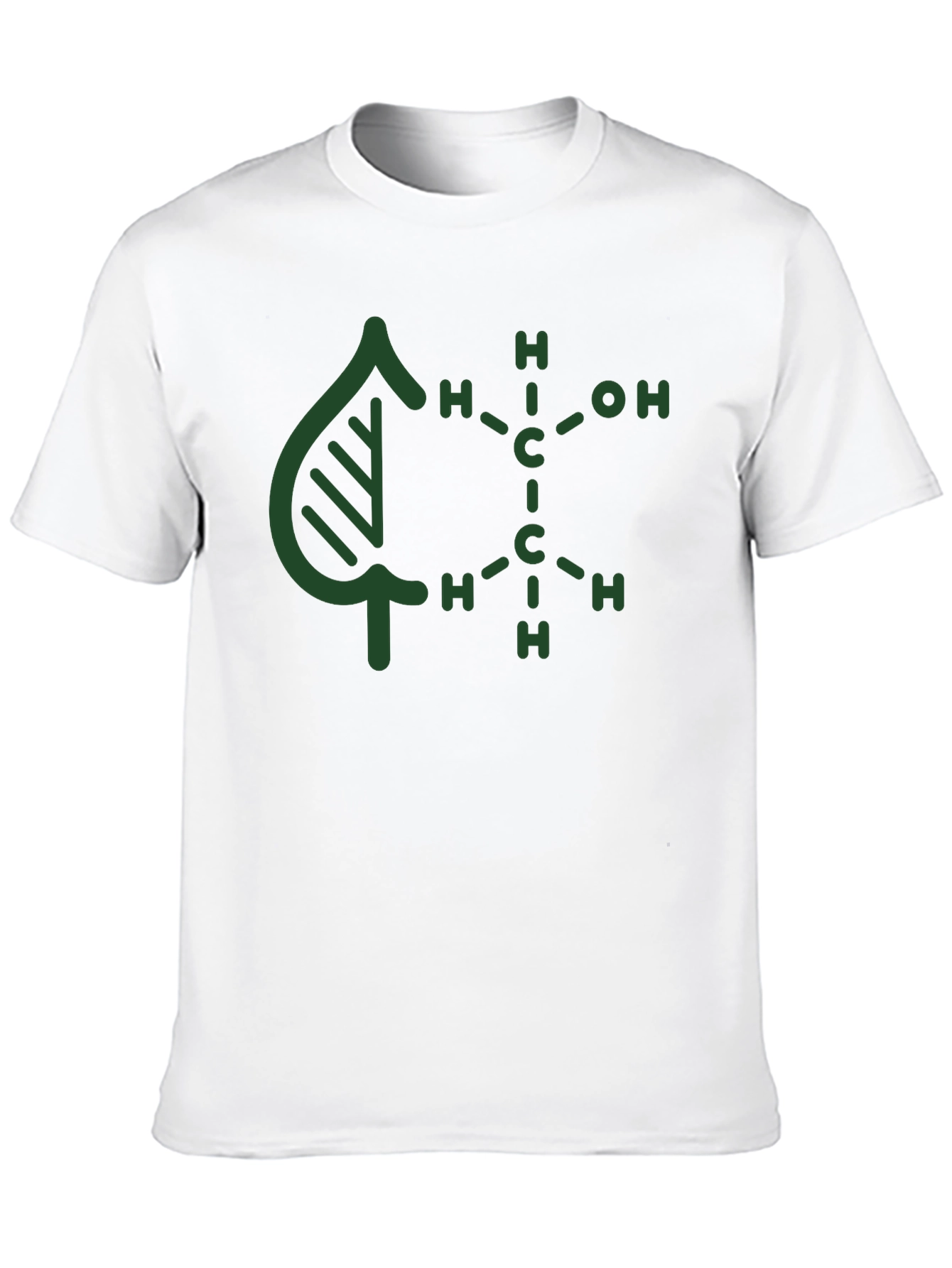 Nature Molecule Graphic Tee - Black Cotton Blend