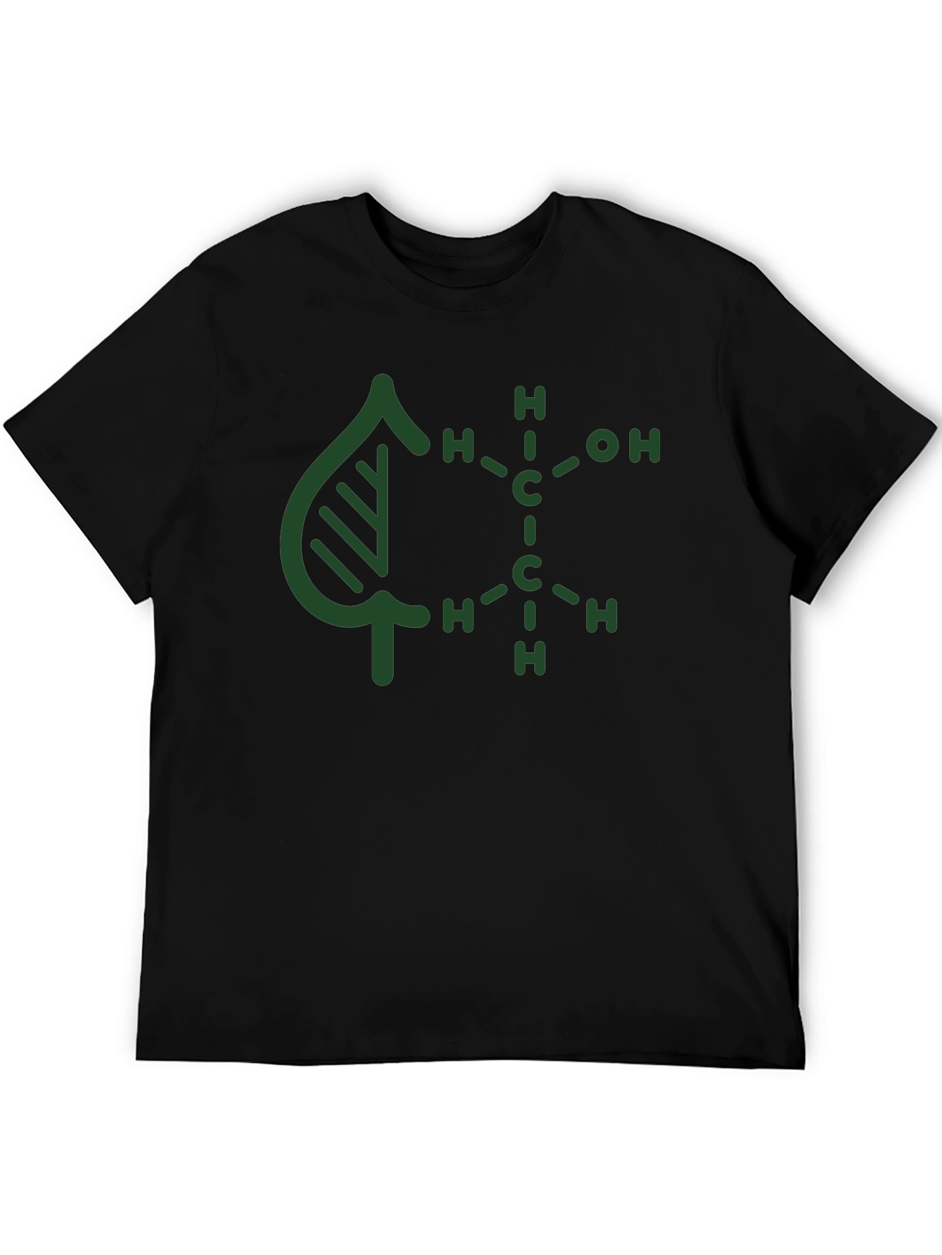 Nature Molecule Graphic Tee - Black Cotton Blend