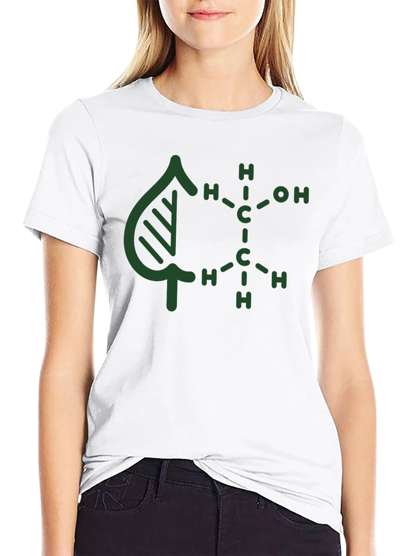 Nature Molecule Graphic Tee - Black Cotton Blend