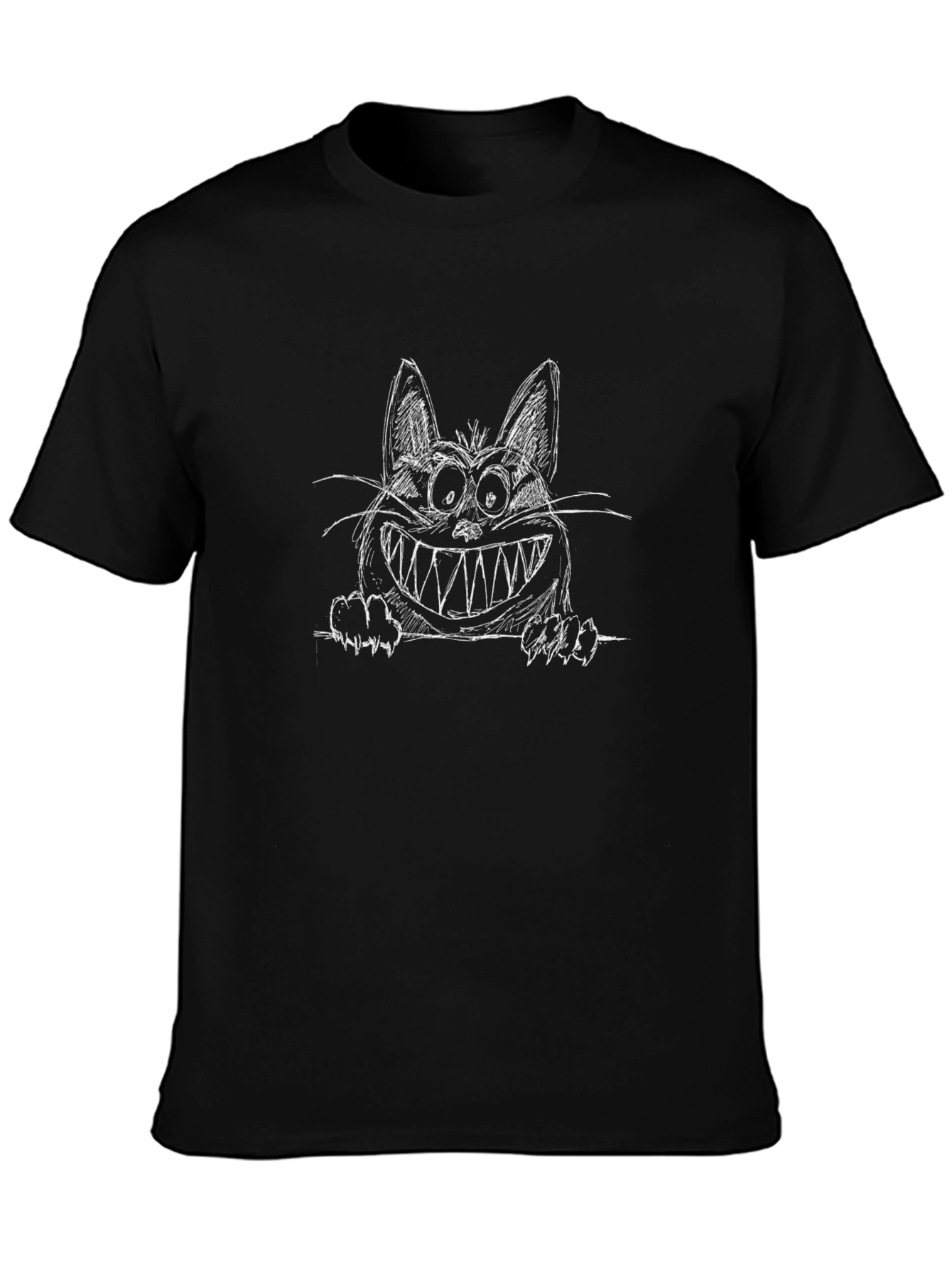 Grinning Cheshire Cat T-Shirt - Whimsical Tee