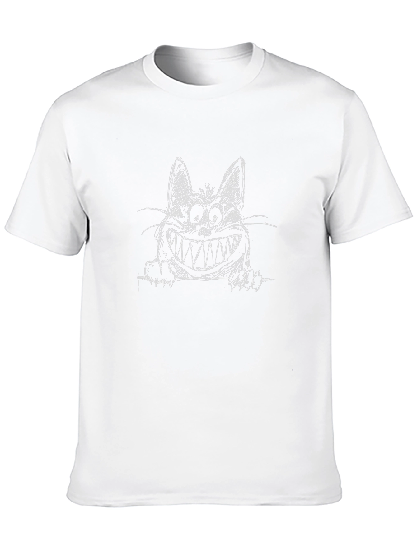 Grinning Cheshire Cat T-Shirt - Whimsical Tee