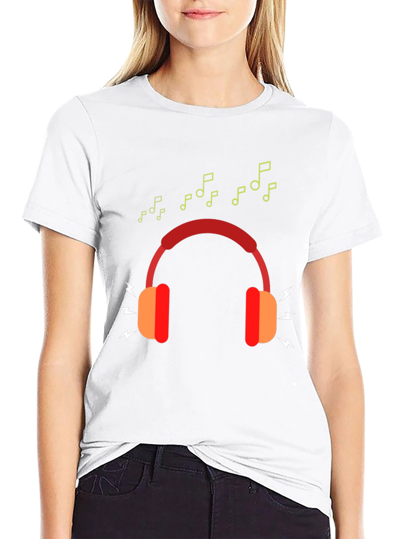 Stylish Music Lovers Graphic T-Shirt