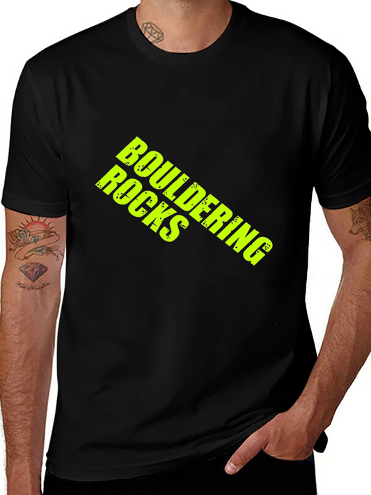 Bouldering Rocks T-Shirt - Black