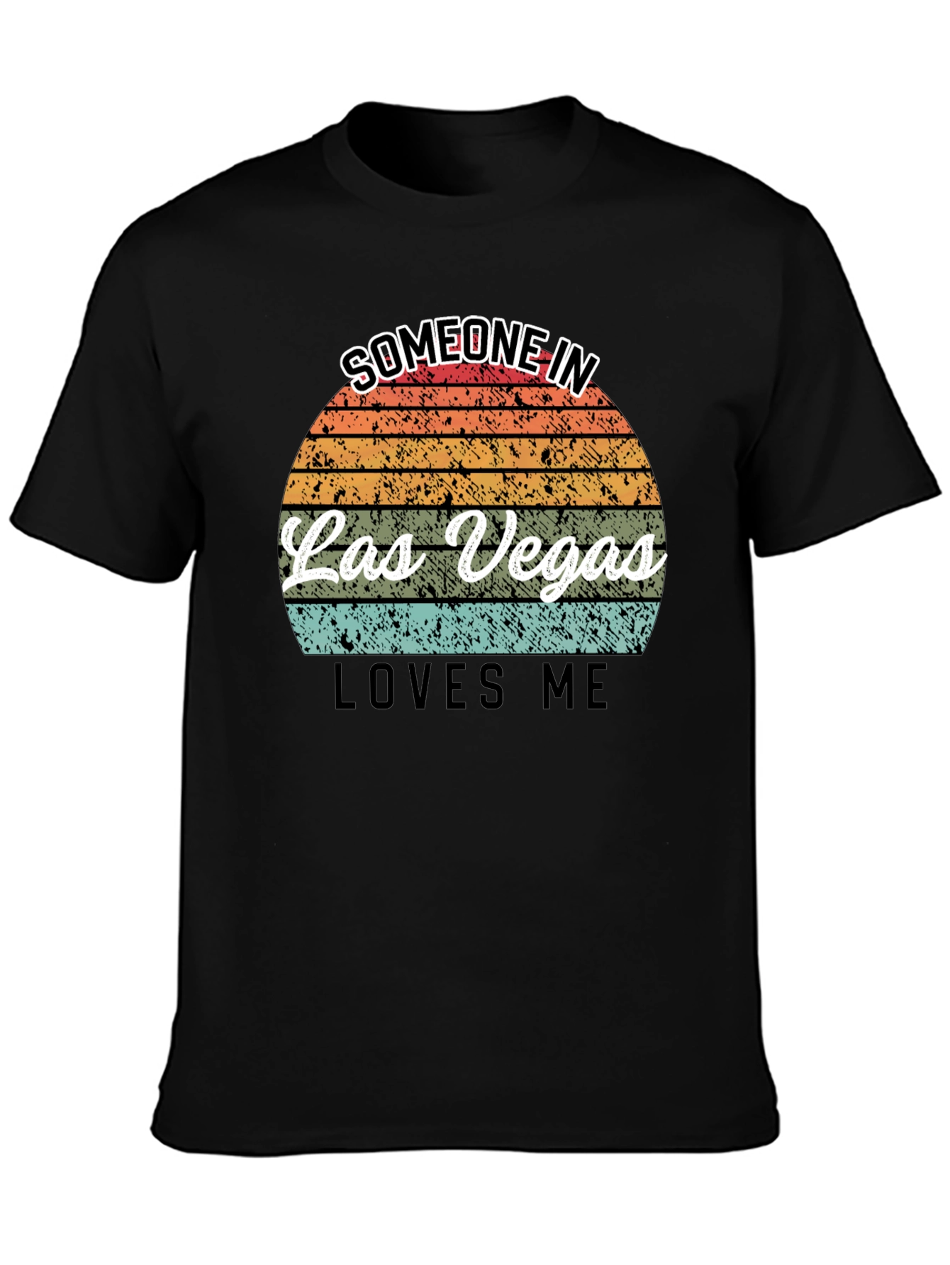 Las Vegas Lover T-Shirt - Retro Sunset Design
