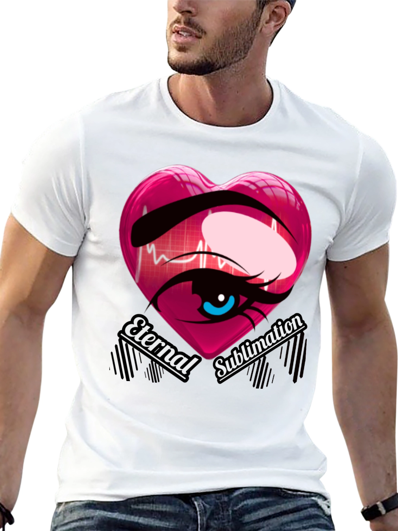 Eternal Sublimation Heart Eye T-Shirt