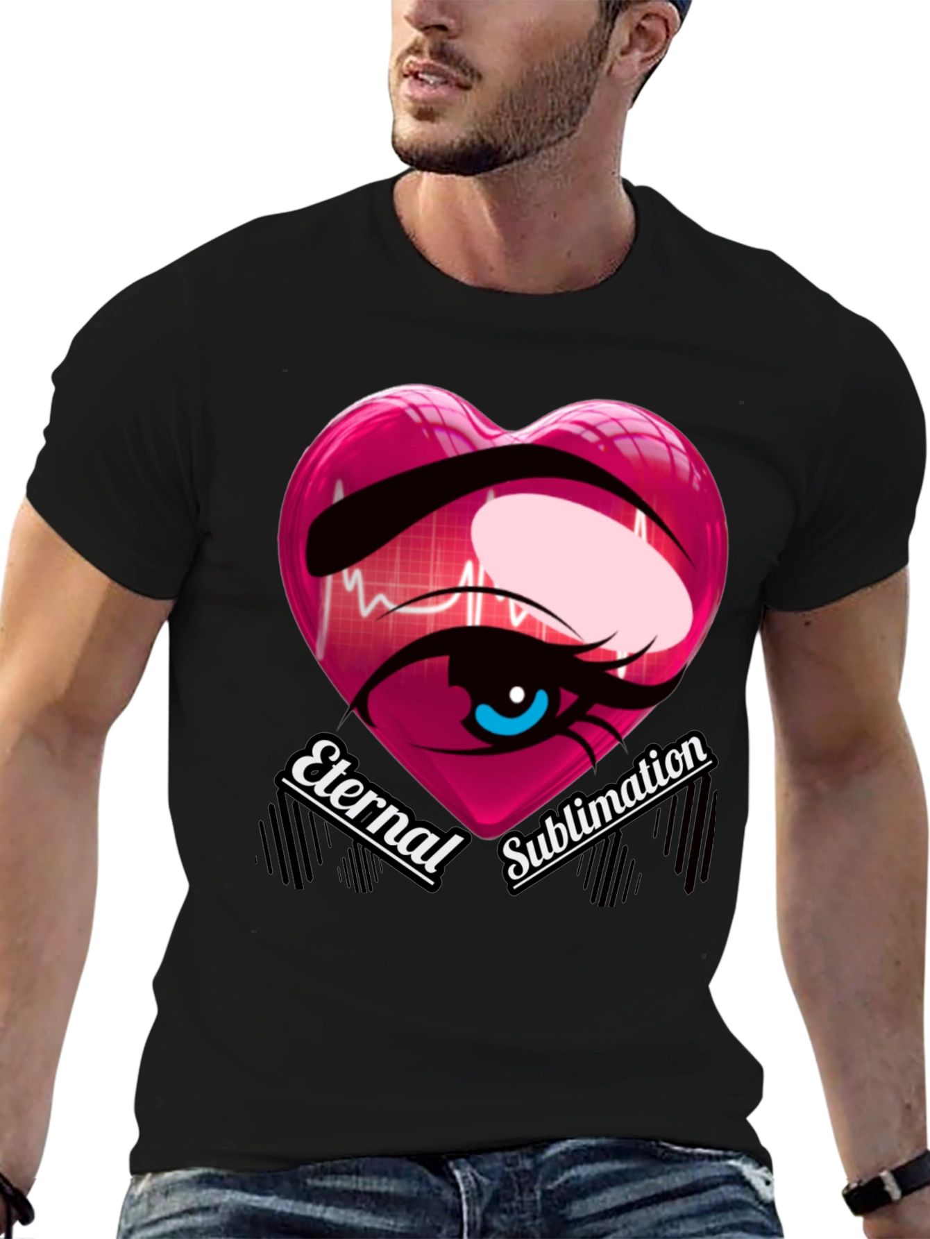 Eternal Sublimation Heart Eye T-Shirt