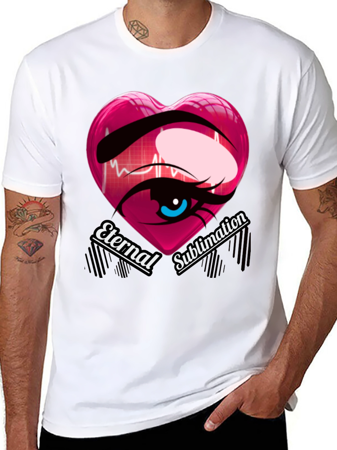 Eternal Sublimation Heart Eye T-Shirt