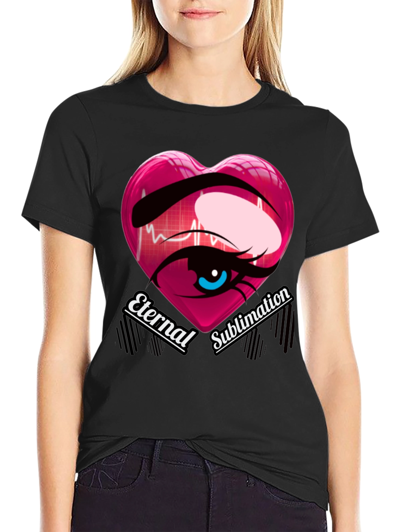 Eternal Sublimation Heart Eye T-Shirt