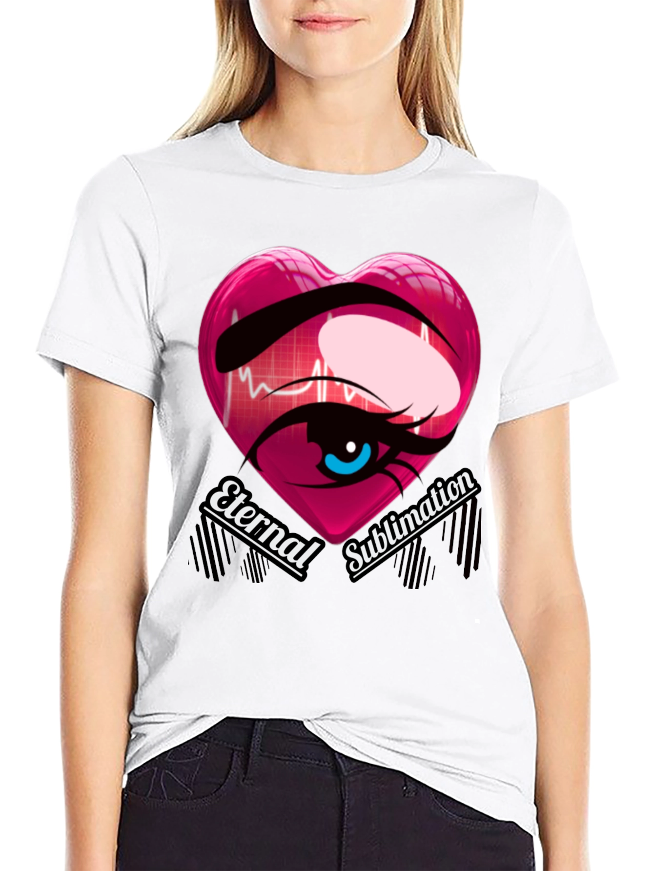Eternal Sublimation Heart Eye T-Shirt