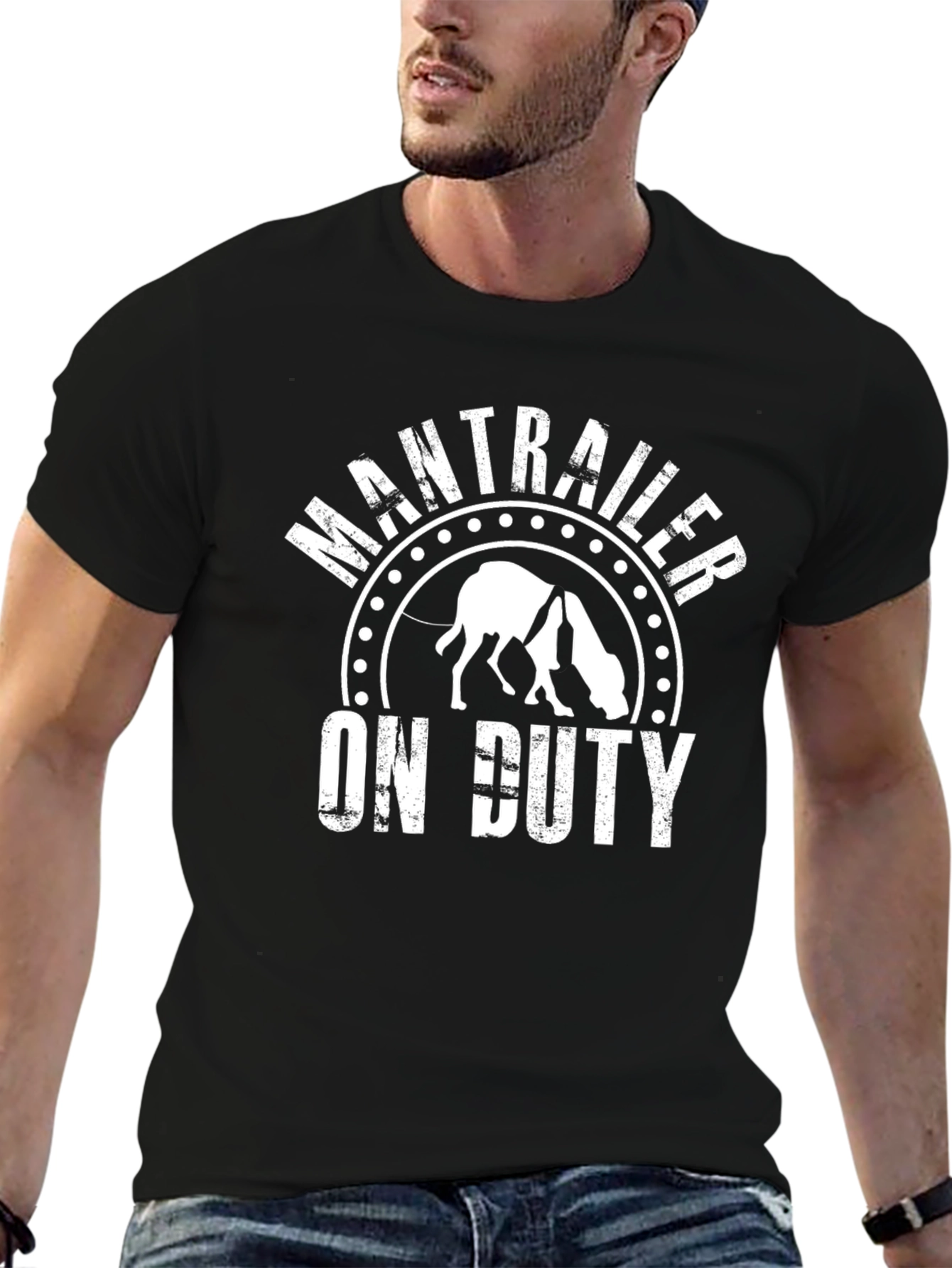 ManTrailer On Duty Graphic Tee - Black
