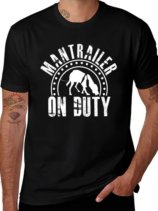 ManTrailer On Duty Graphic Tee - Black
