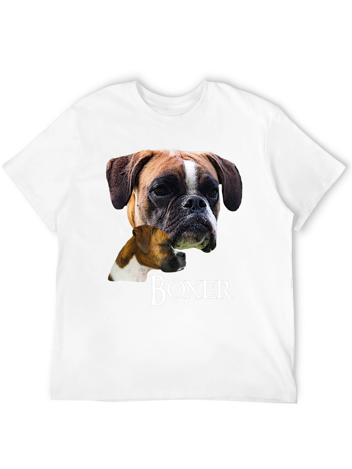 Boxer Dog Graphic T-Shirt - Unisex Black Tee
