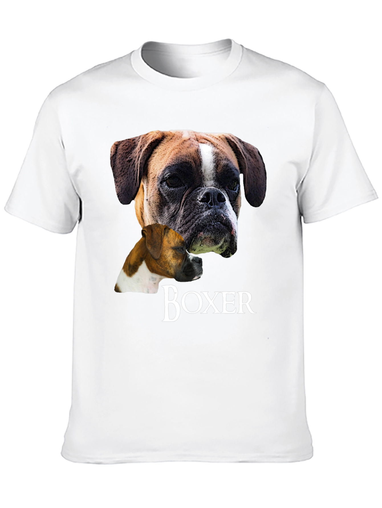 Boxer Dog Graphic T-Shirt - Unisex Black Tee
