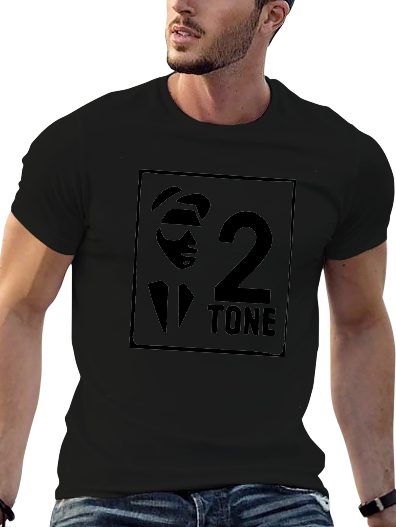 2 Tone Black T-Shirt
