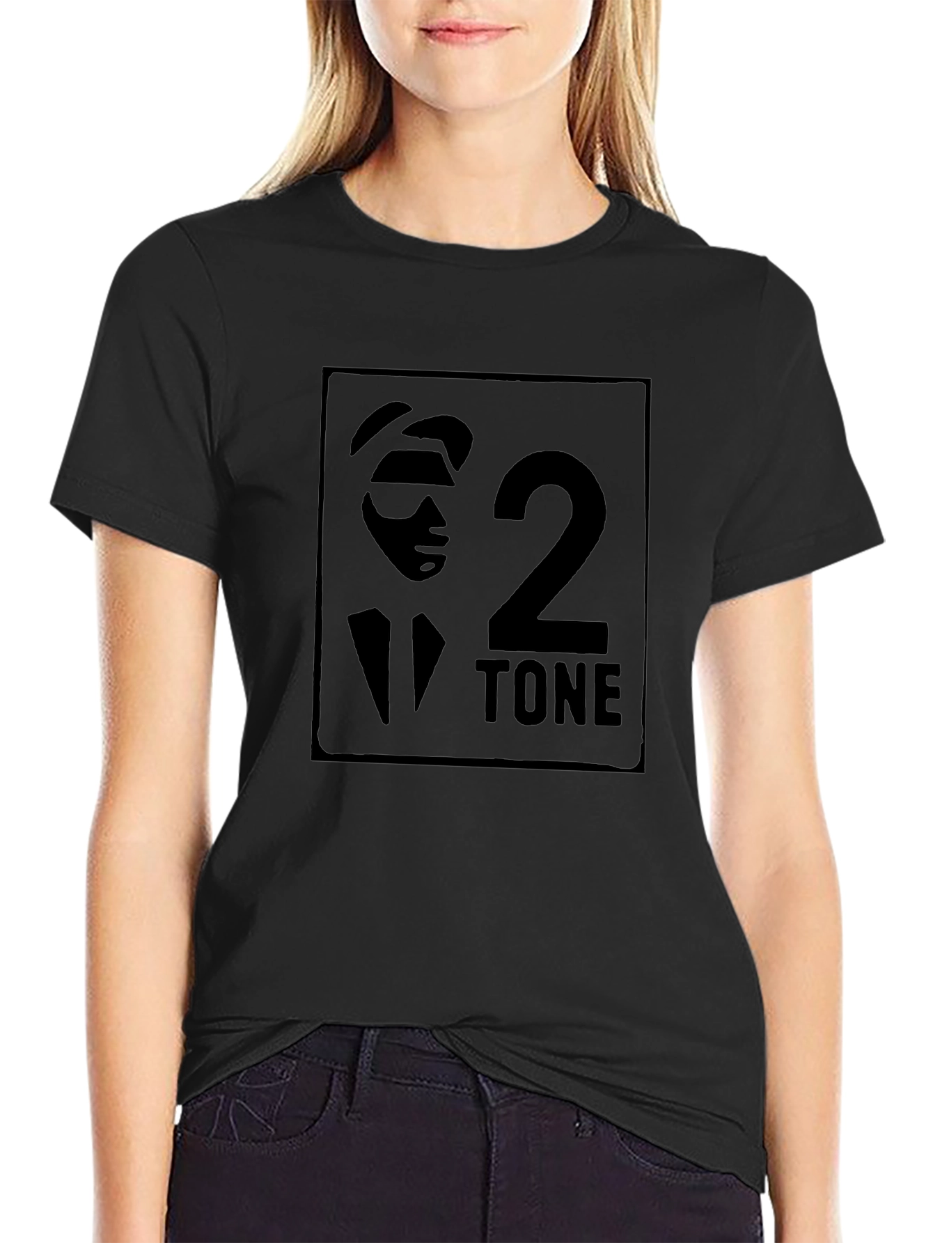 2 Tone Black T-Shirt