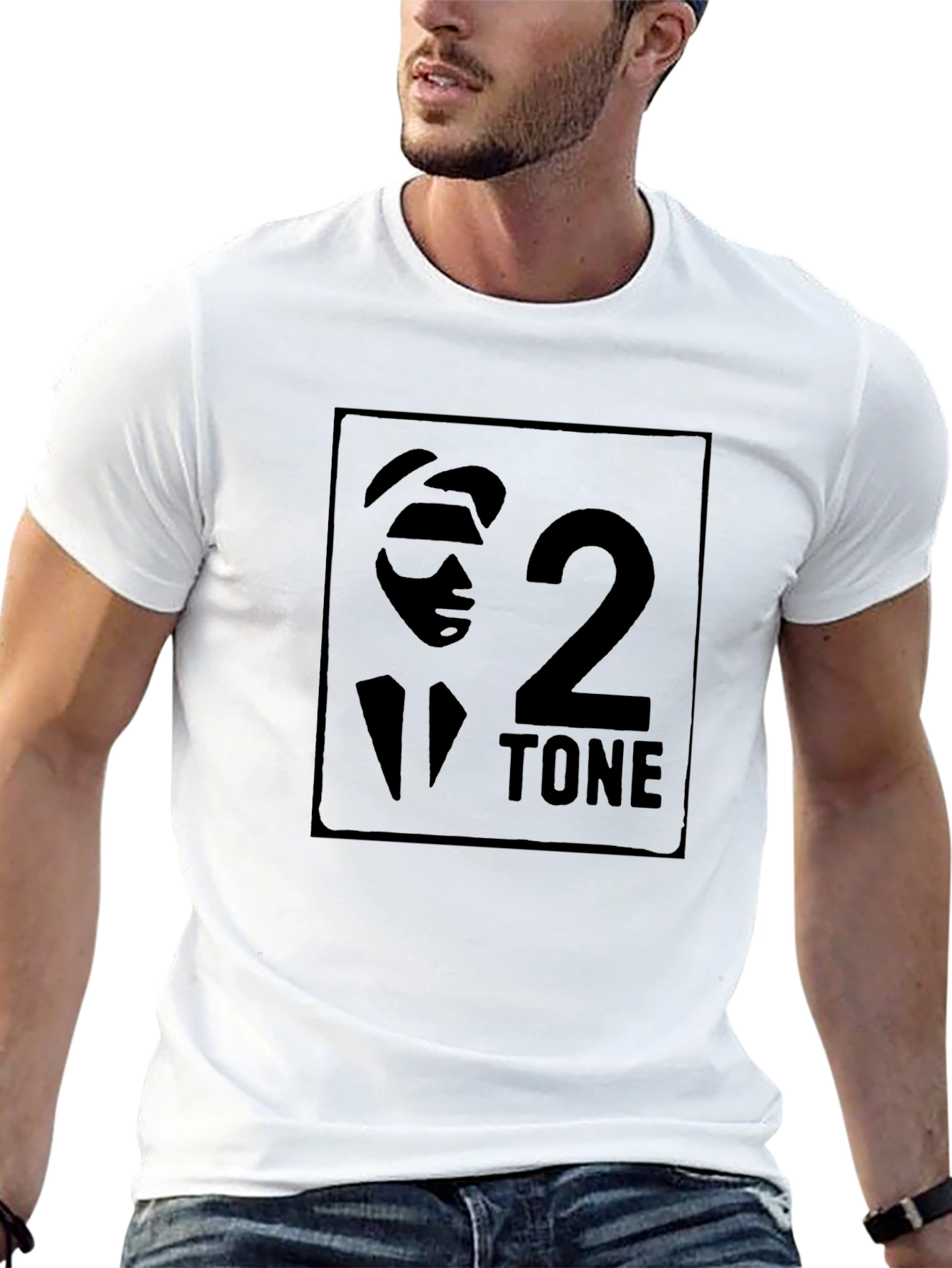2 Tone Black T-Shirt