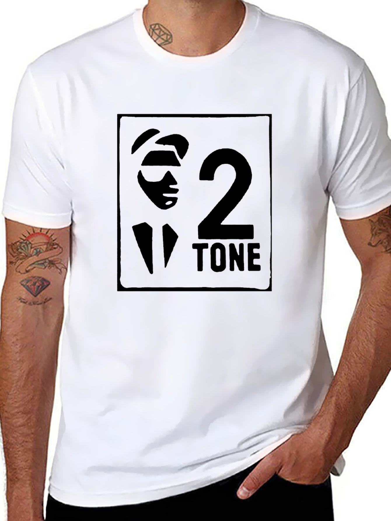 2 Tone Black T-Shirt
