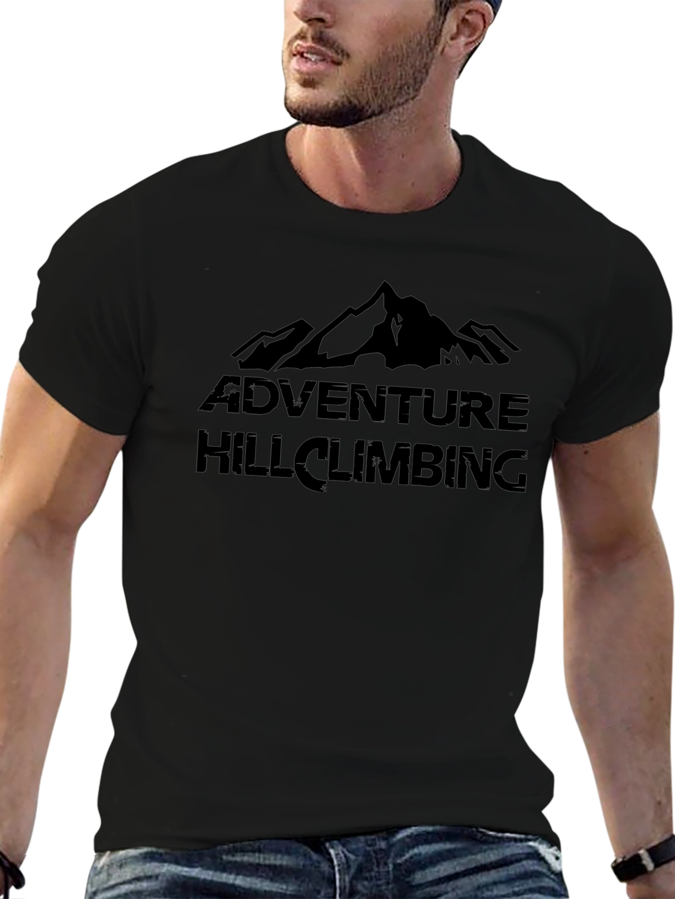 Adventure Hill Climbing T-Shirt - Mountain Graphic Tee