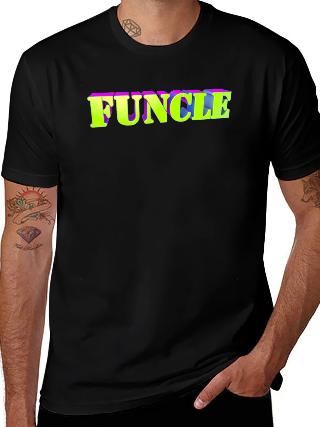 Funcle Graphic T-Shirt - Cool Uncle Tee