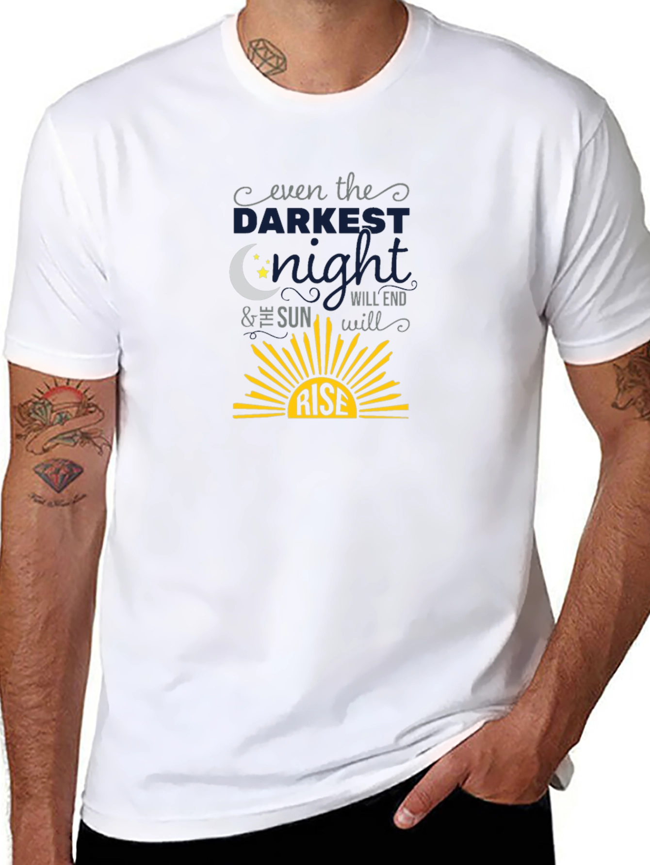 Inspirational Even The Darkest Night T-Shirt