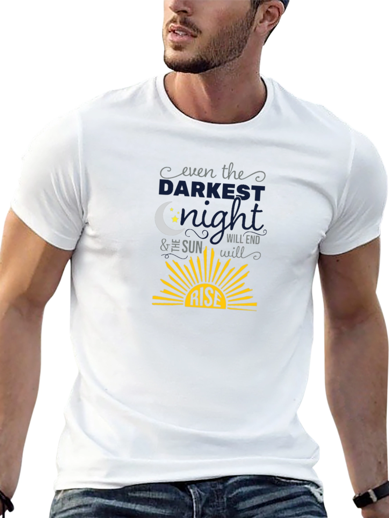Inspirational Even The Darkest Night T-Shirt