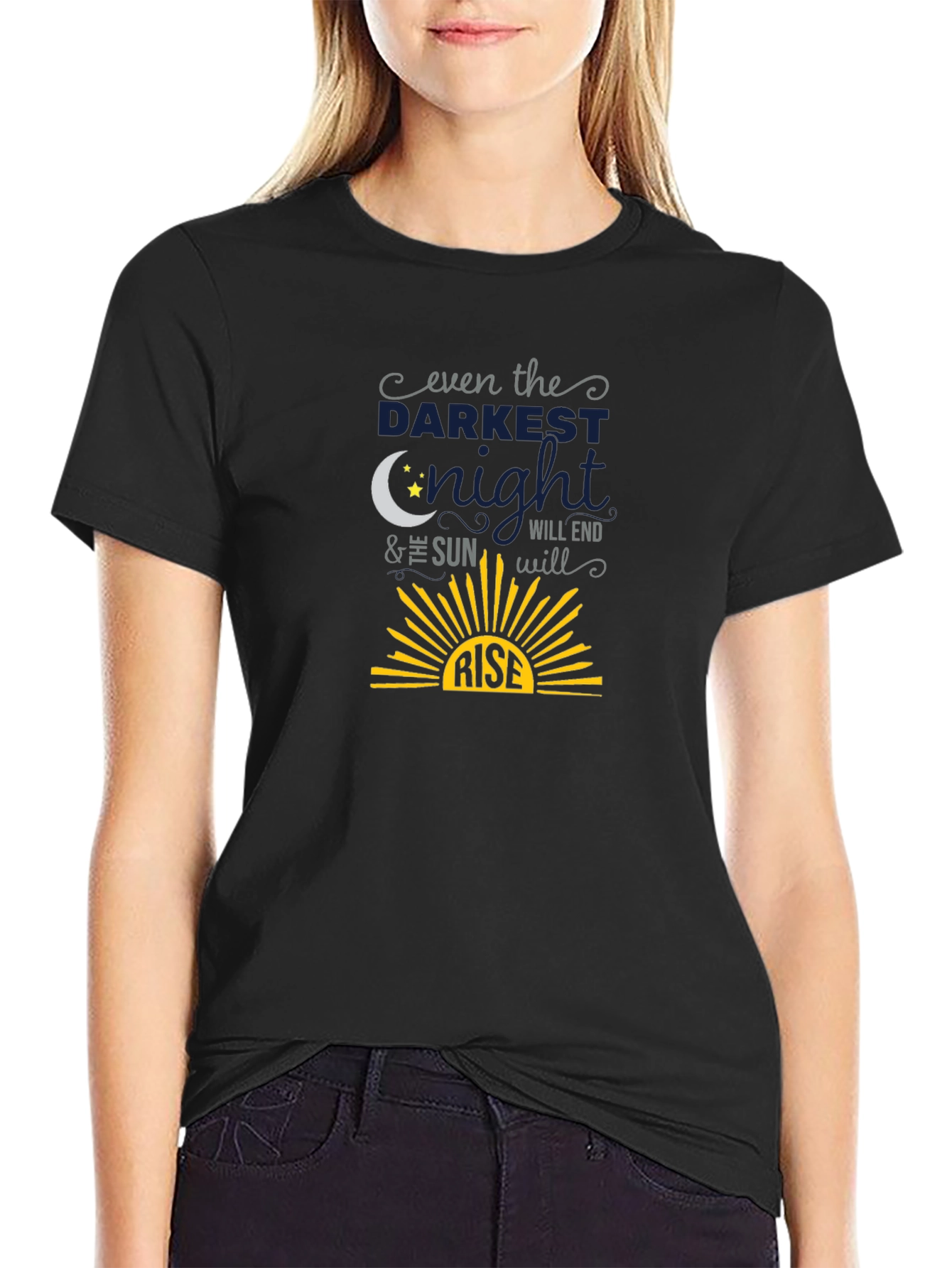 Inspirational Even The Darkest Night T-Shirt