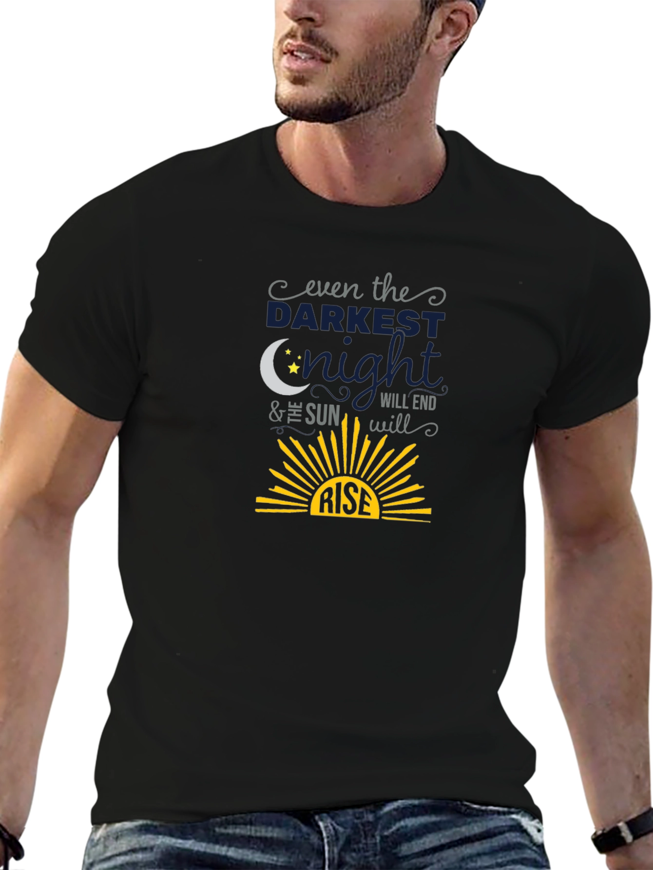 Inspirational Even The Darkest Night T-Shirt