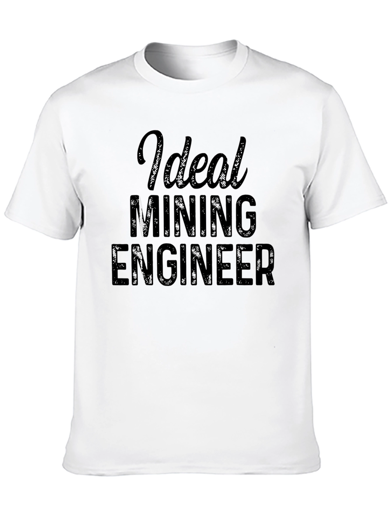 Ideal Mining Engineer Black T-Shirt
