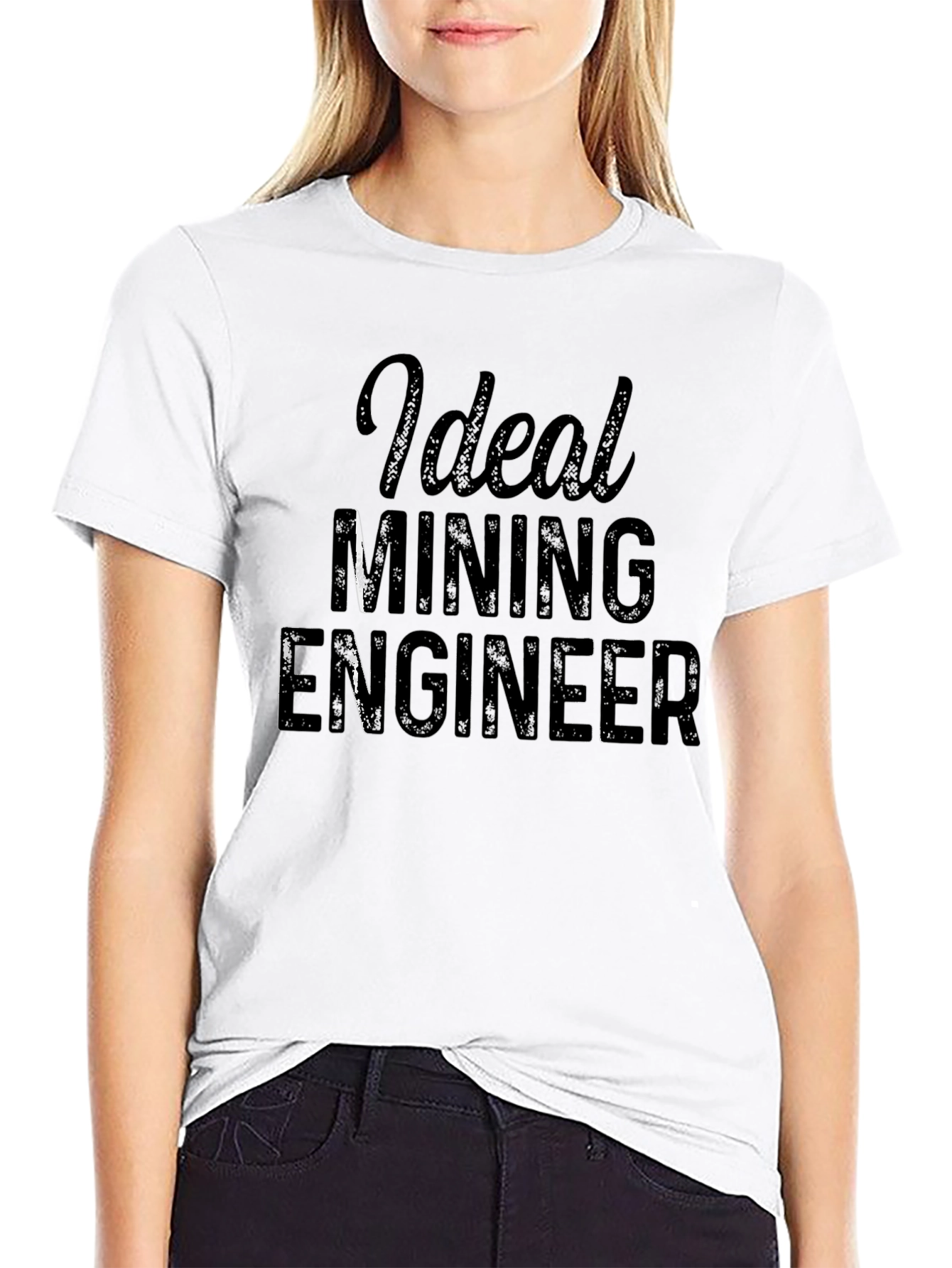 Ideal Mining Engineer Black T-Shirt