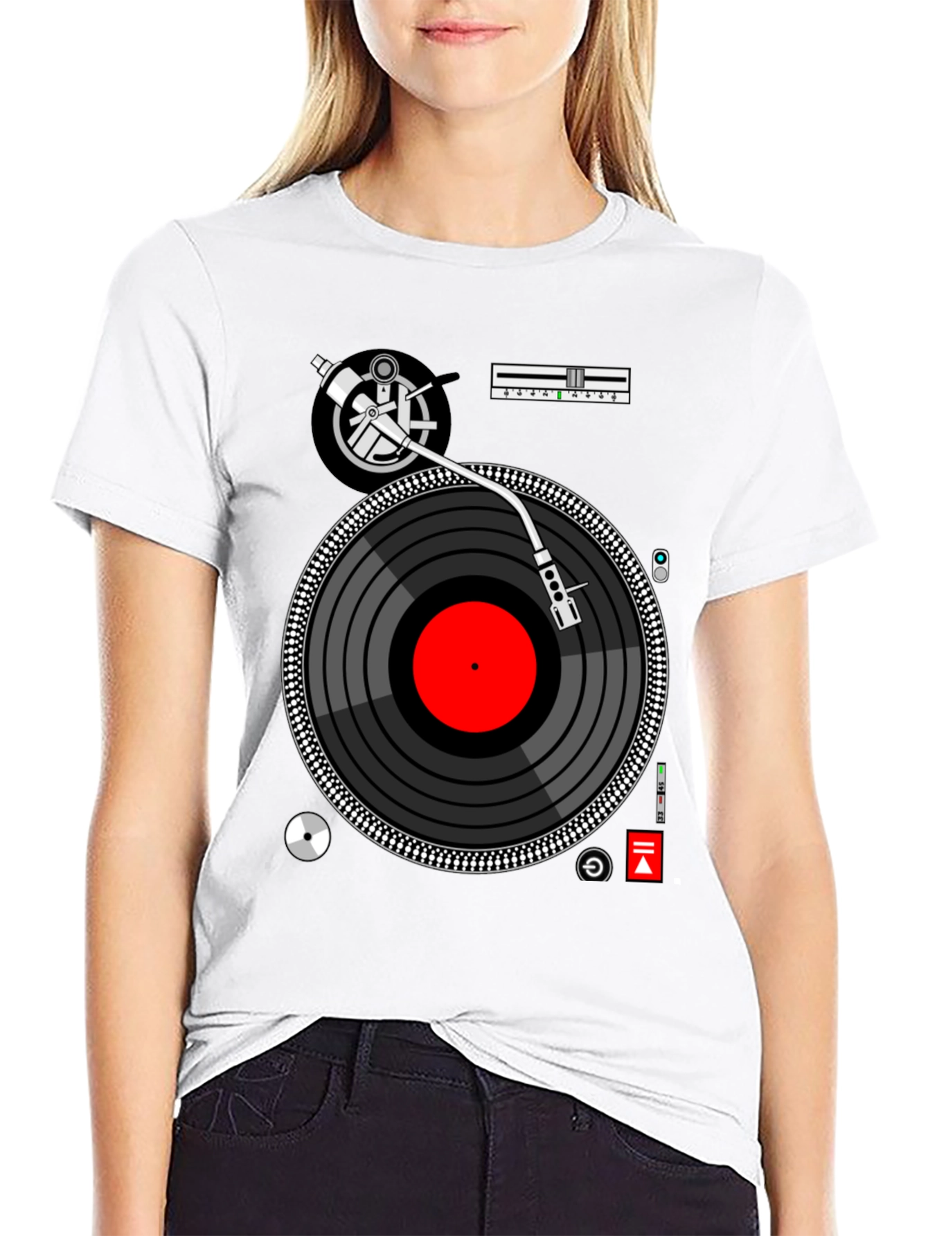 DJ Turntable Graphic T-Shirt
