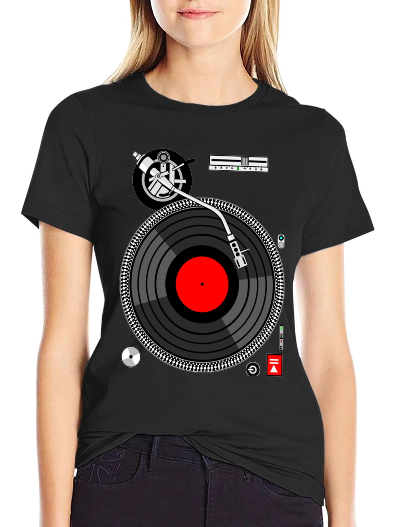 DJ Turntable Graphic T-Shirt