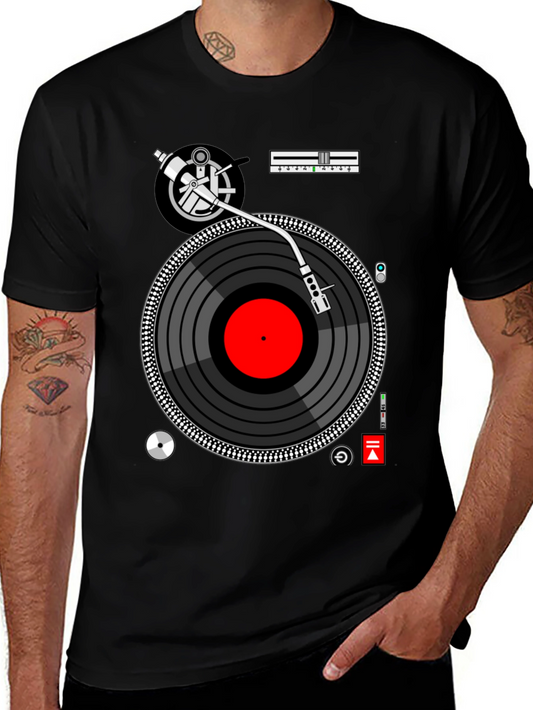 DJ Turntable Graphic T-Shirt