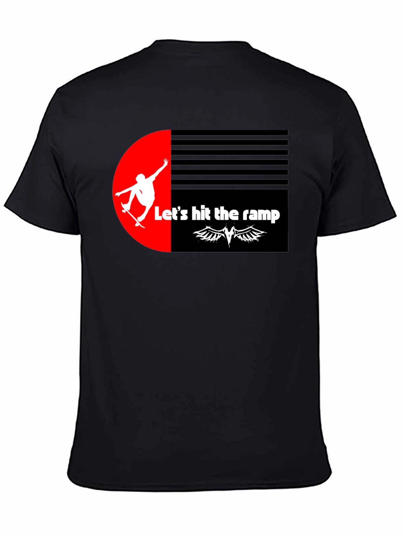 Skateboarding Graphic Tee - Lets Hit the Ramp!